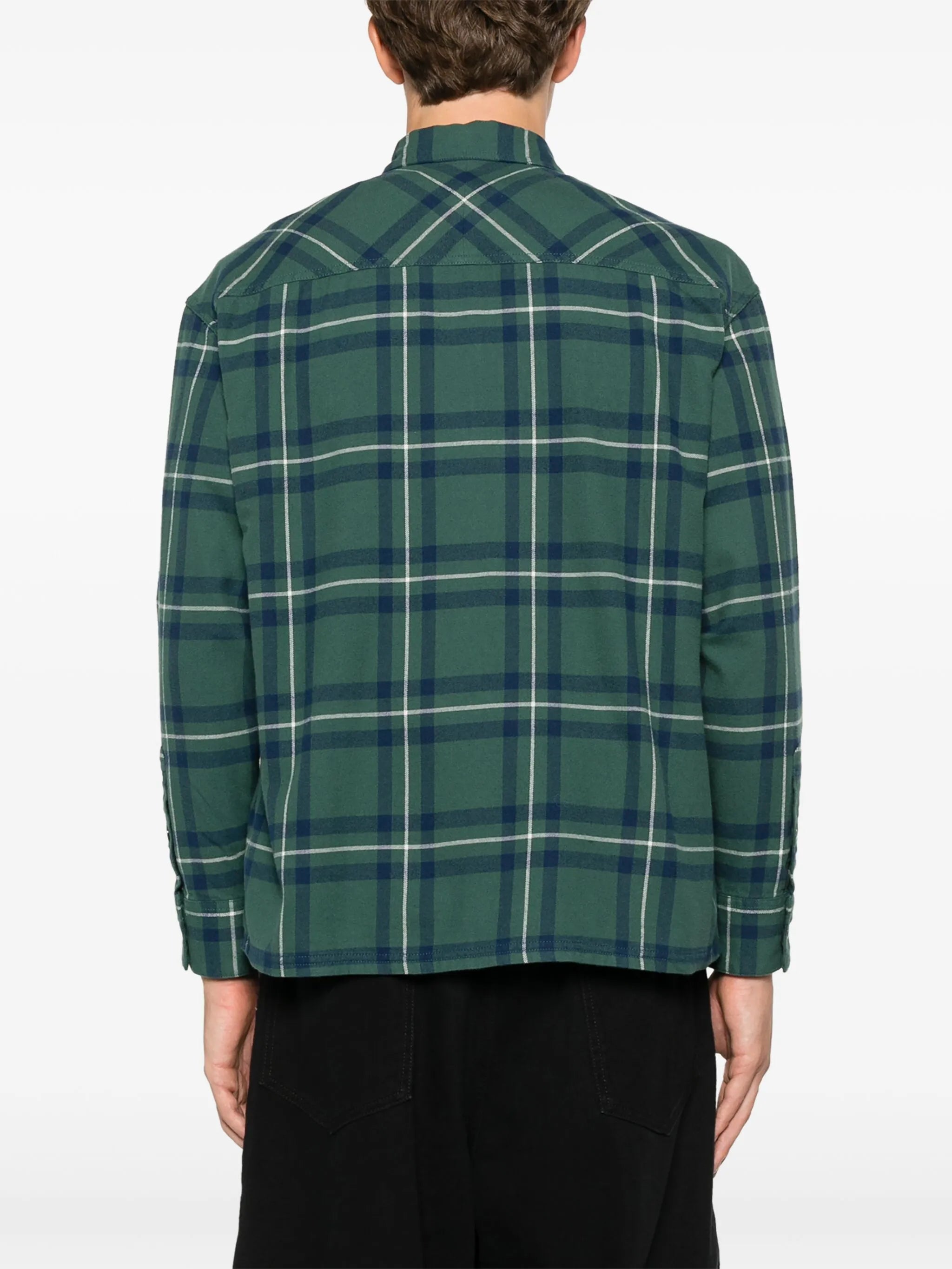tartan-check shirt