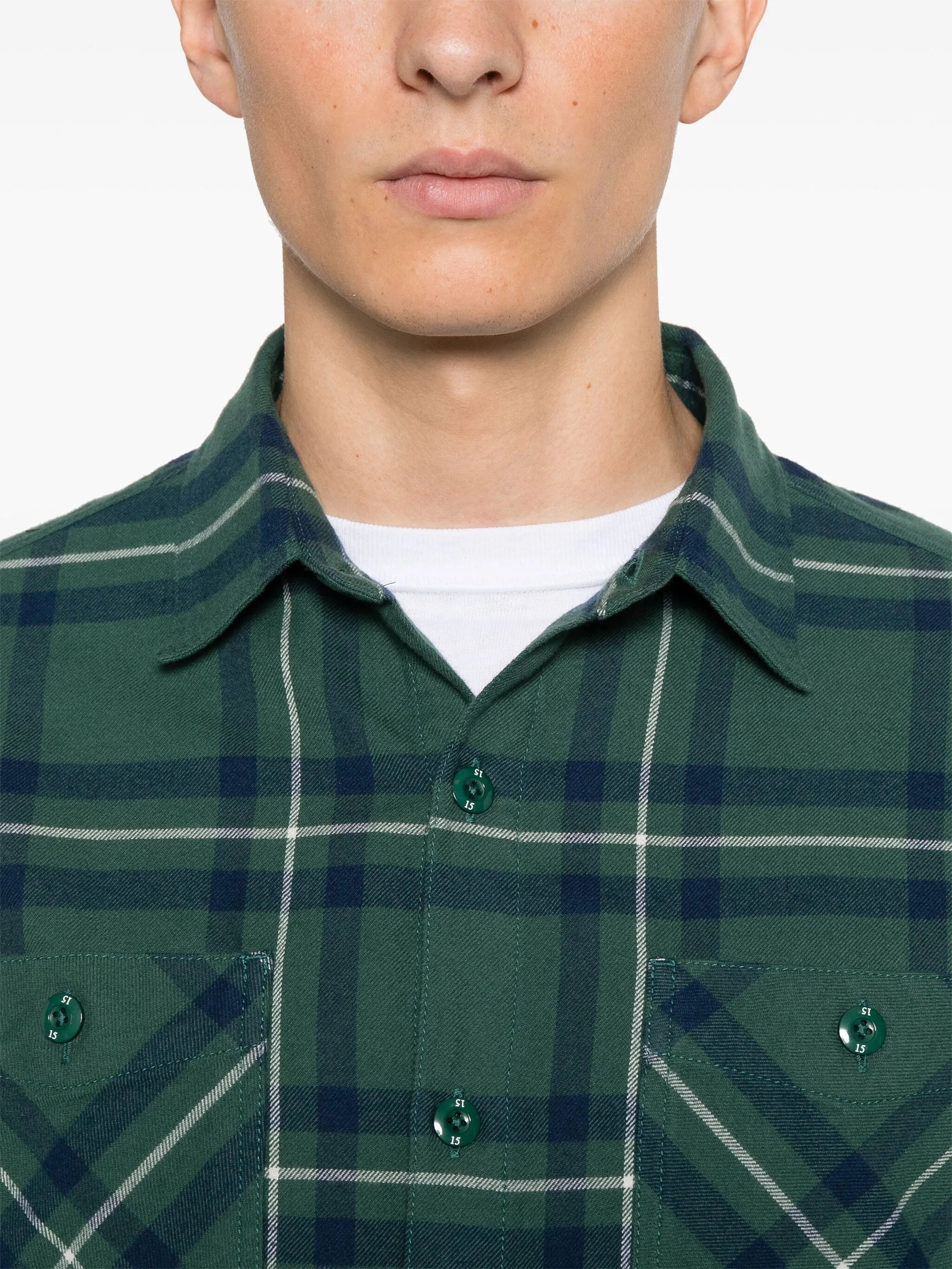 tartan-check shirt