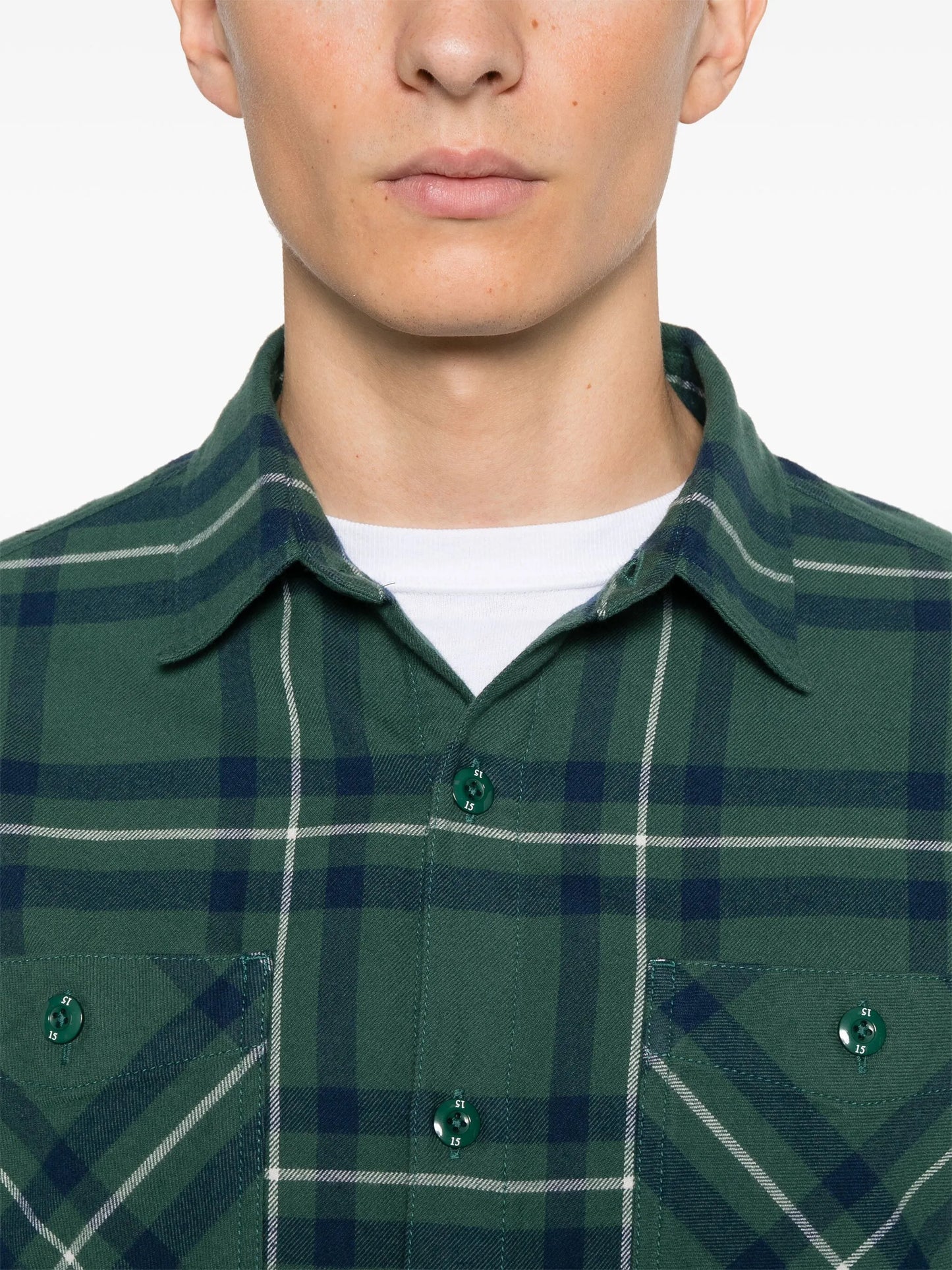 tartan-check shirt