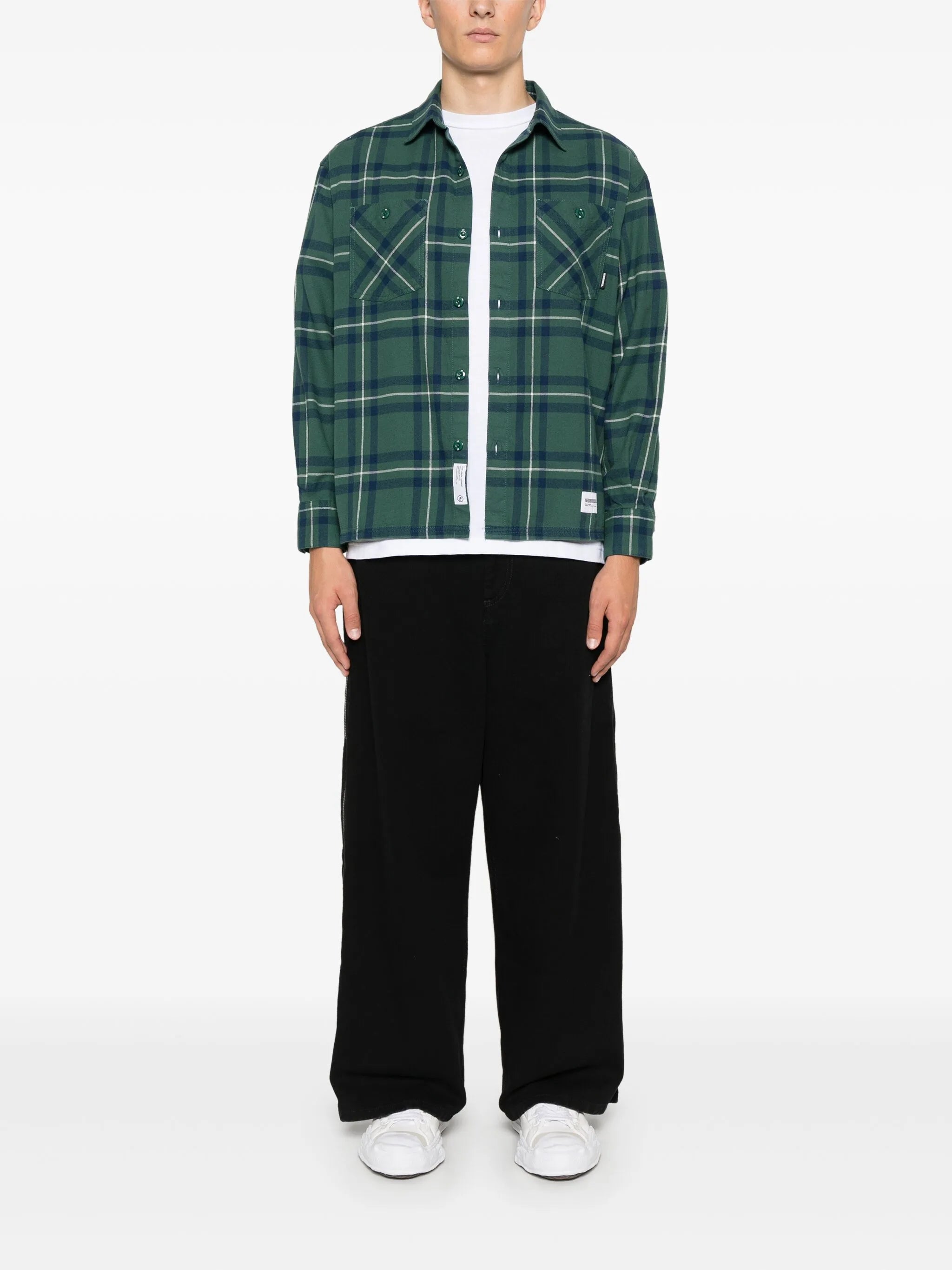 tartan-check shirt
