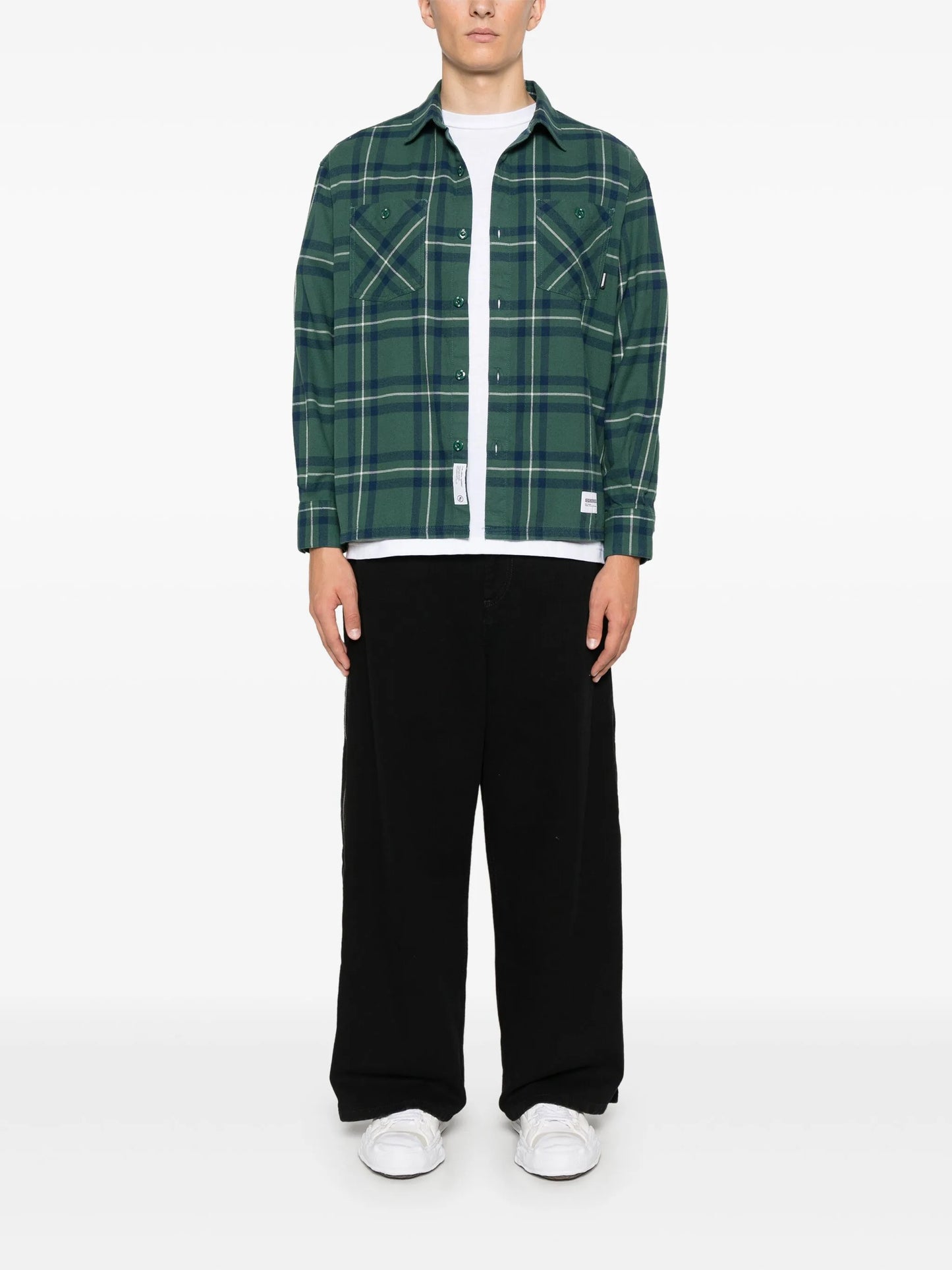 tartan-check shirt