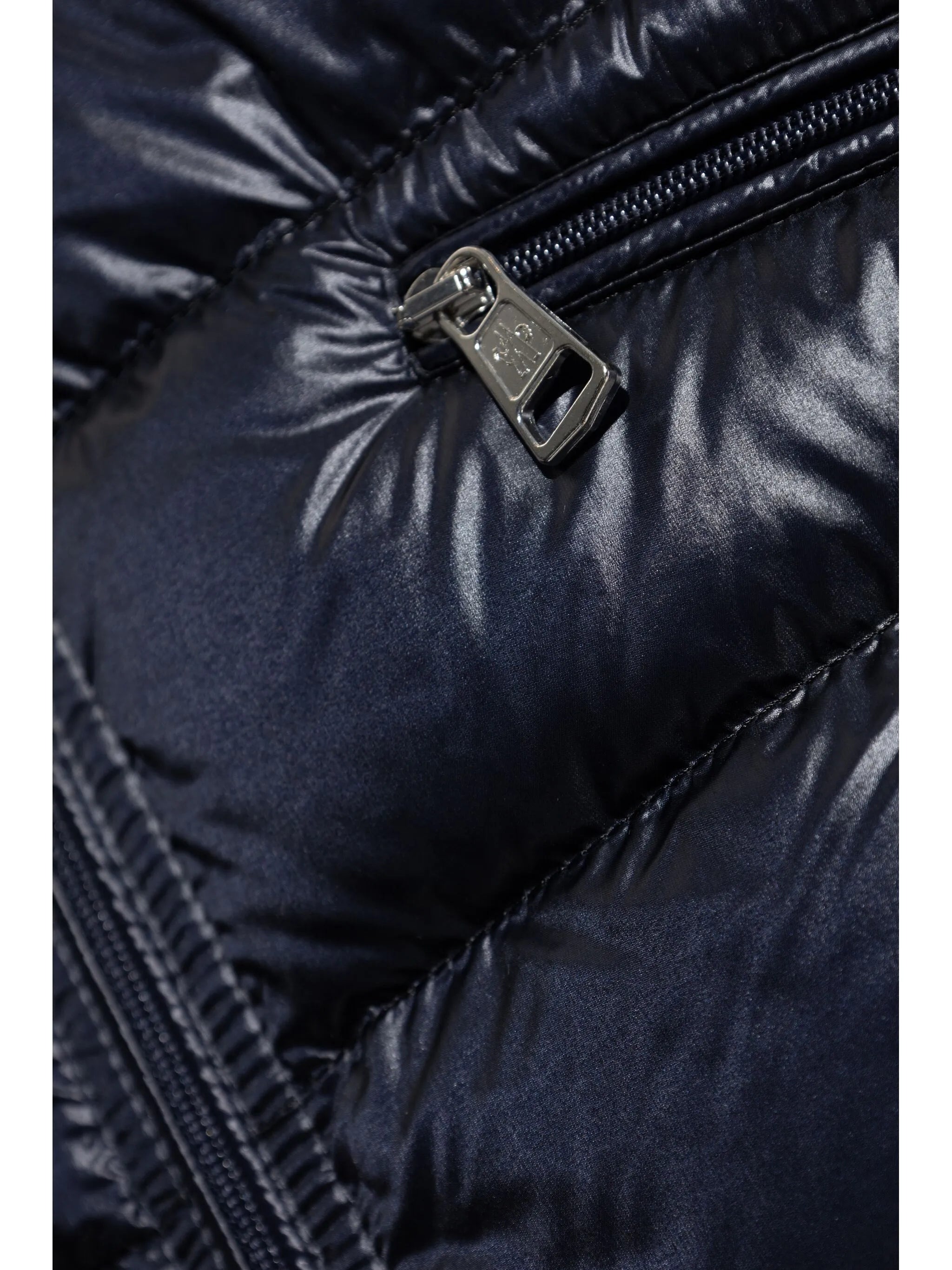 Gui logo-patch puffer gilet
