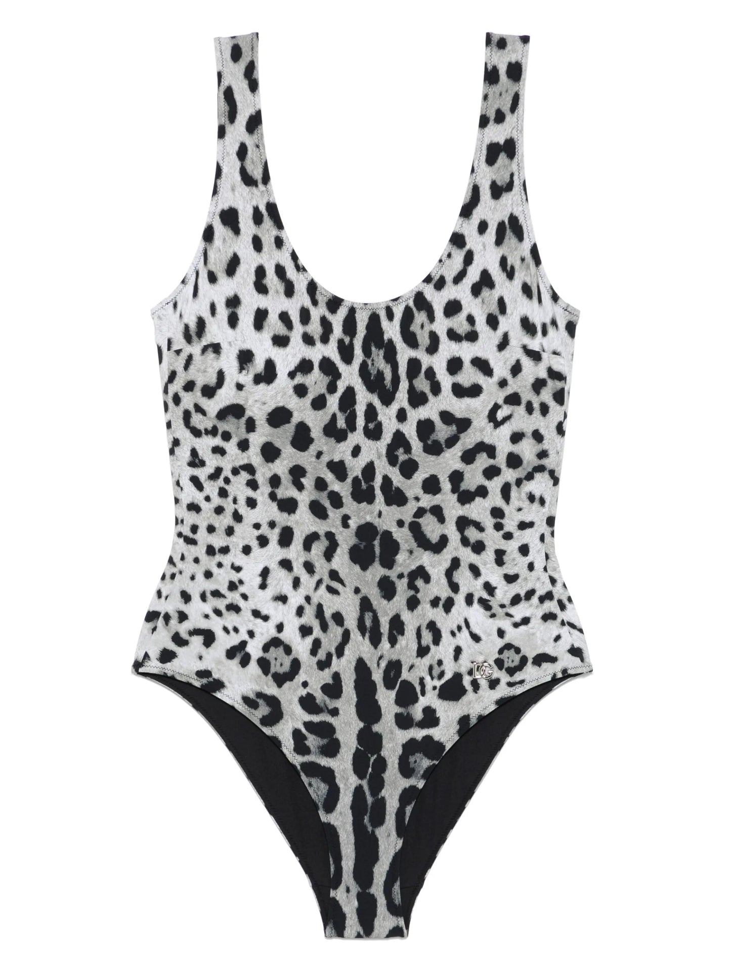 leopard-print swimsuit