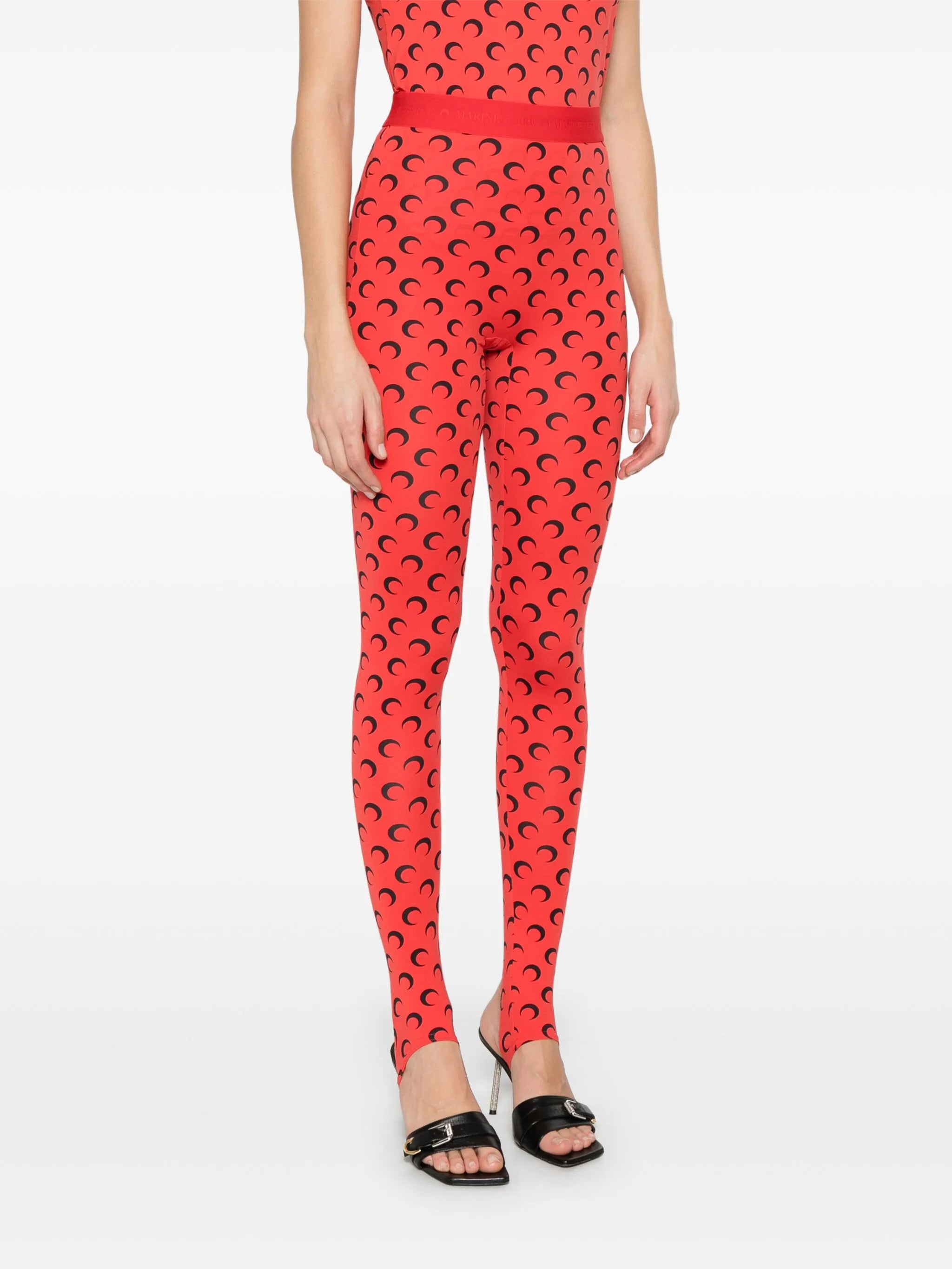 Moon-print leggings