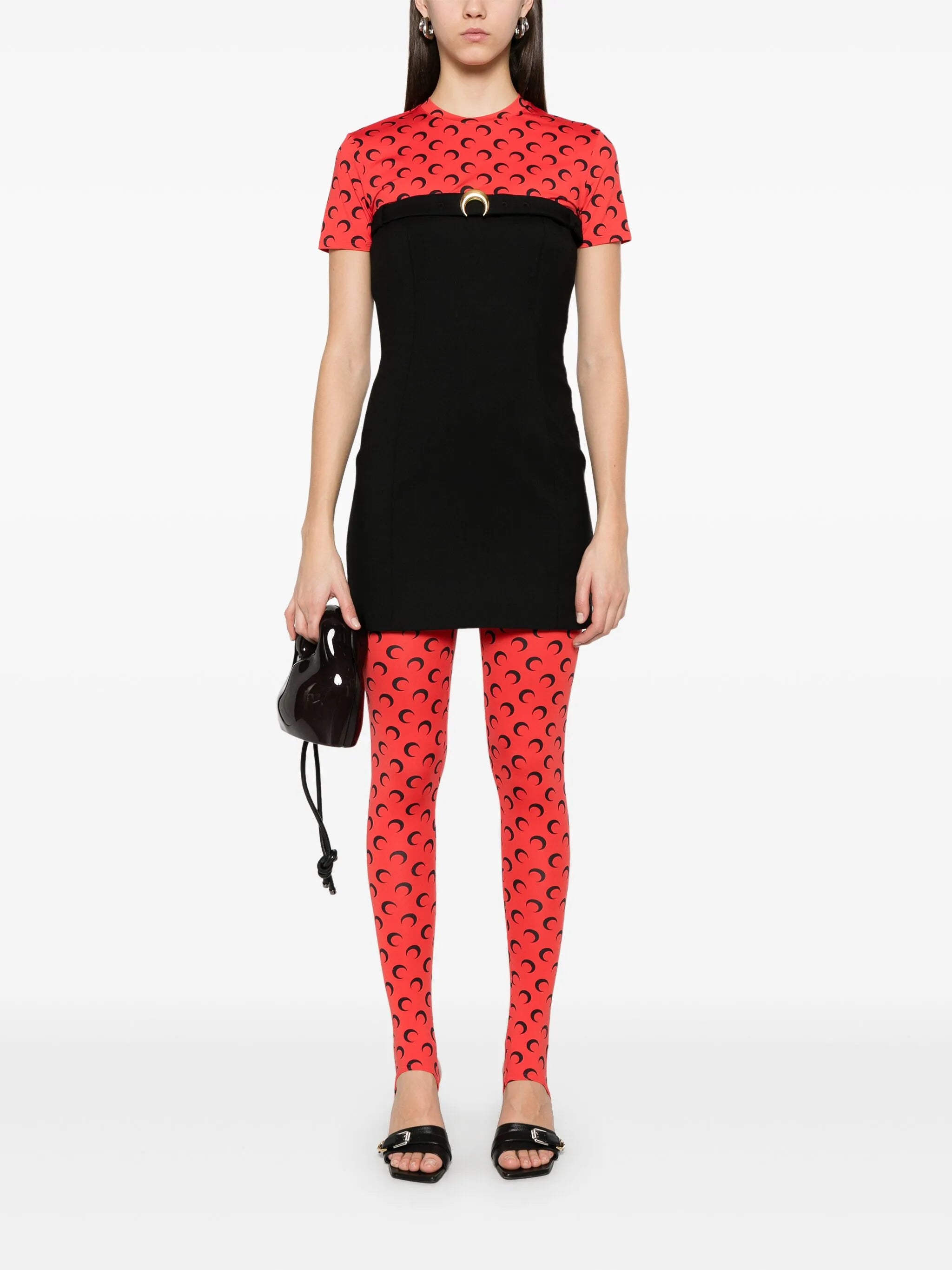 Moon-print leggings