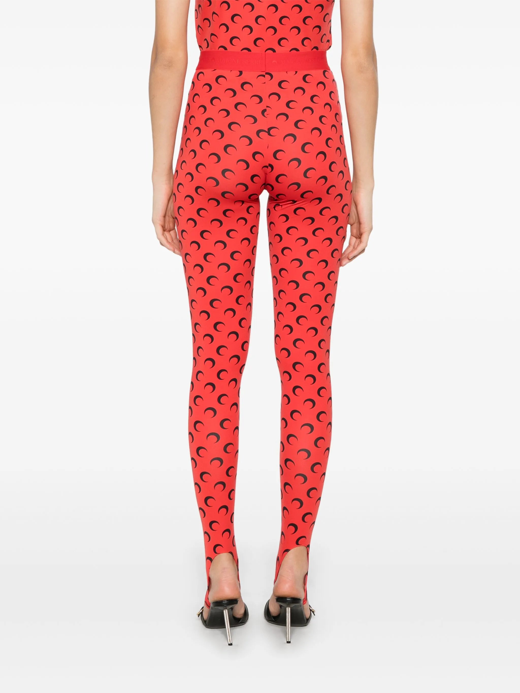 Moon-print leggings