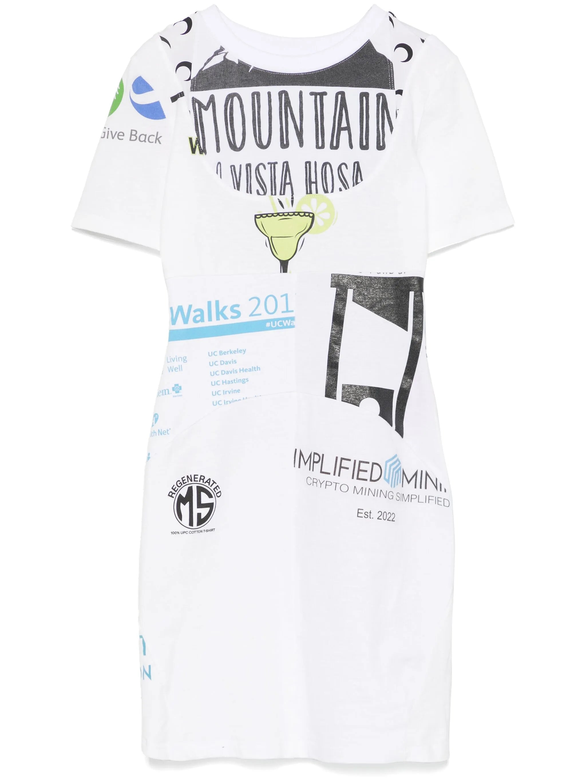 graphic T-shirt mini dress