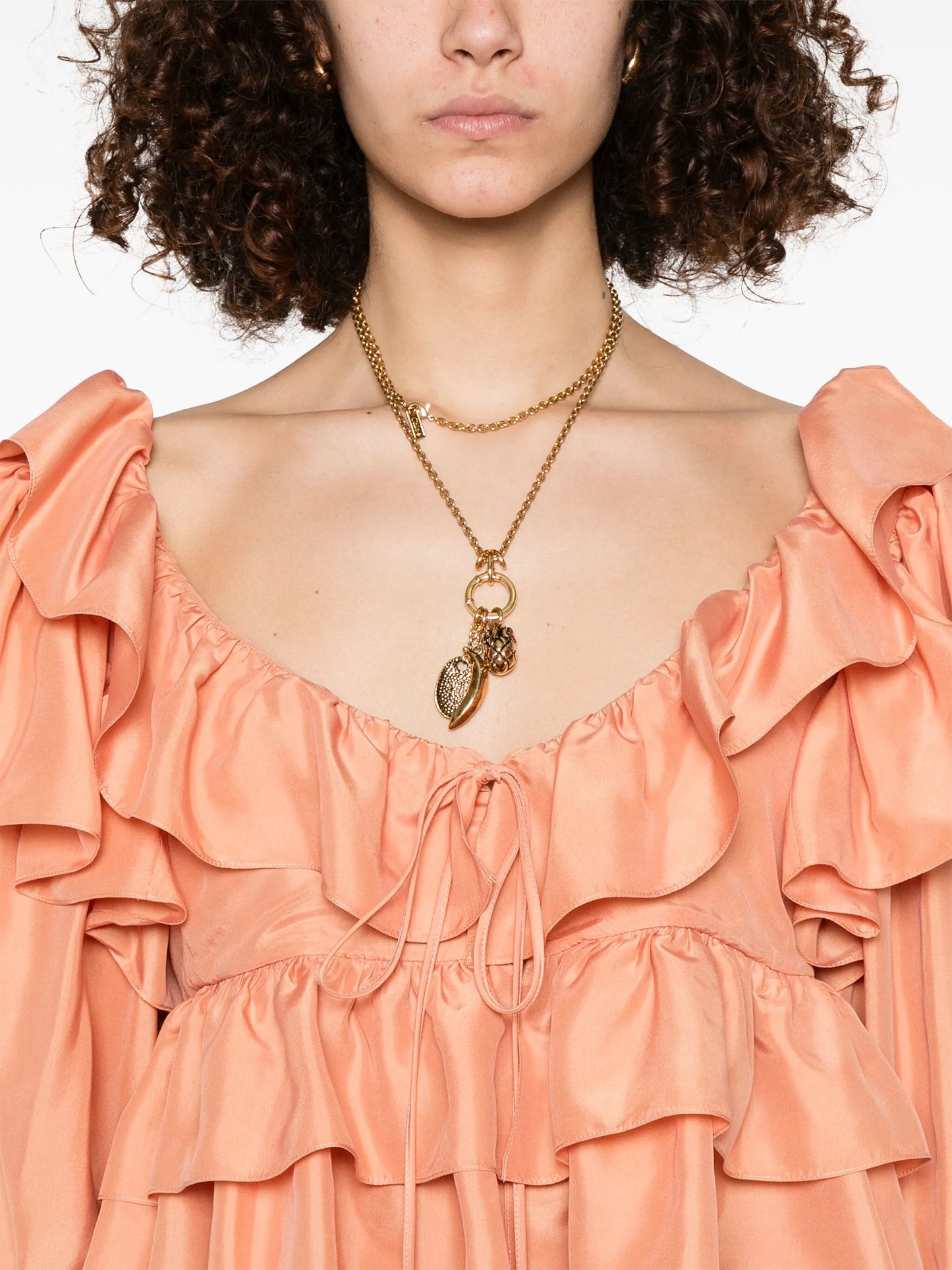 ruffled cropped top