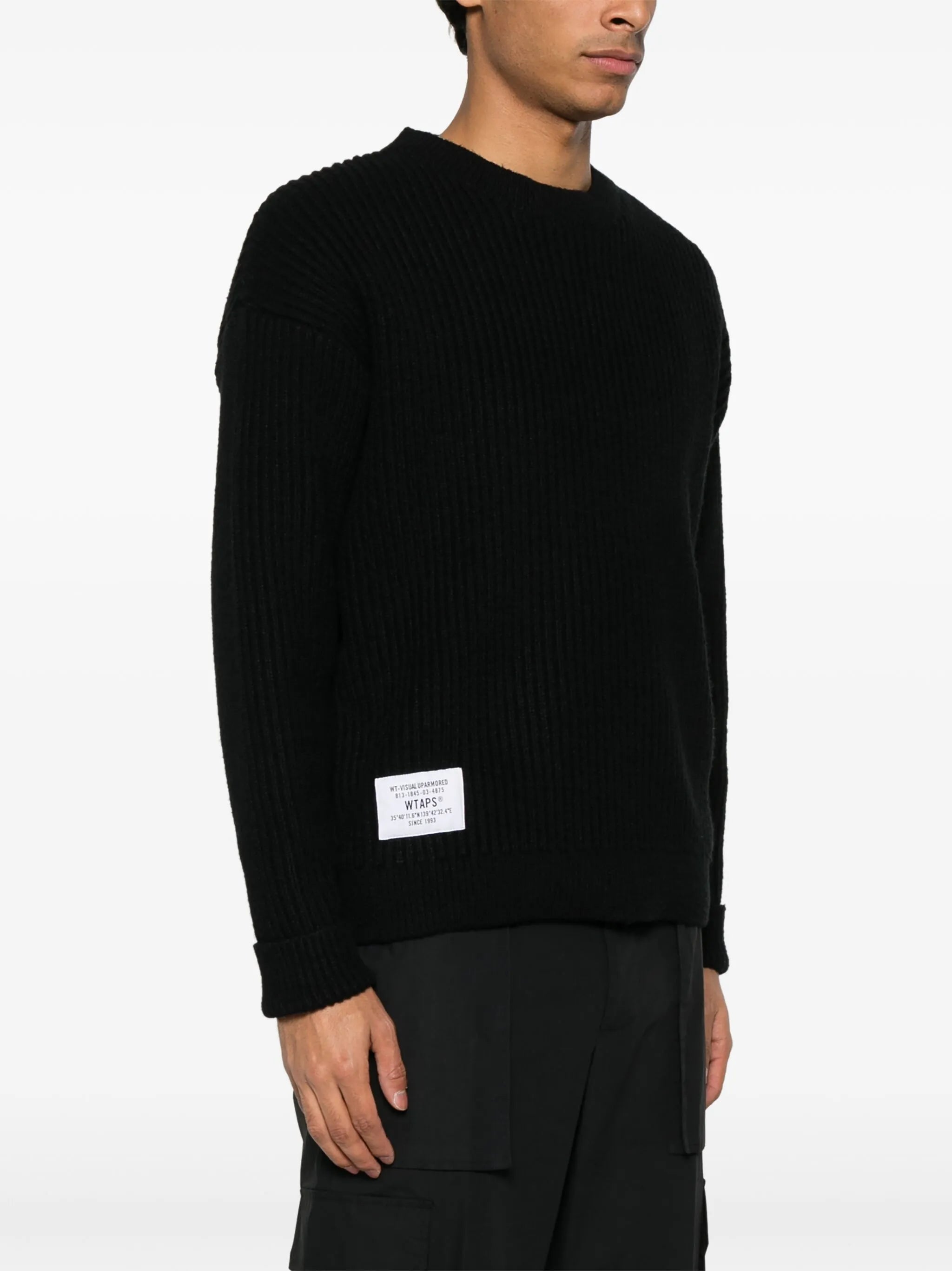 heavy-knit sweater