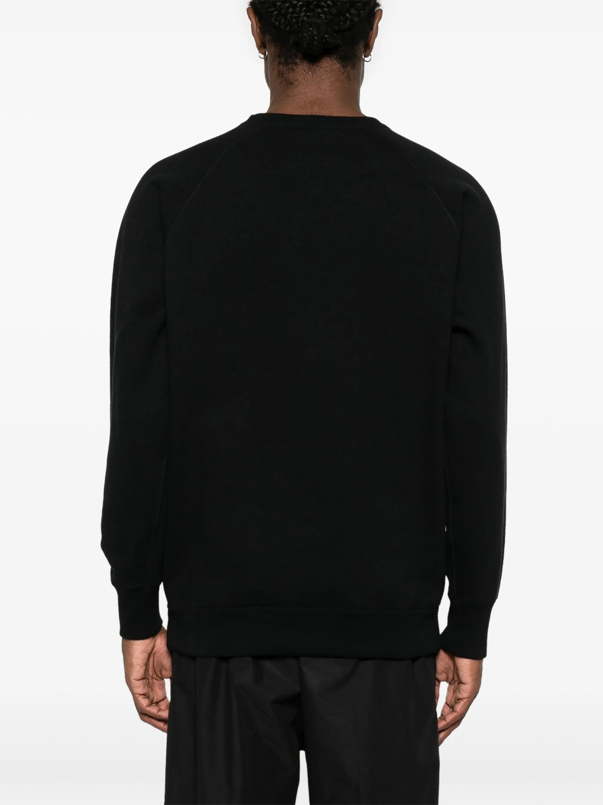embroidered-logo sweatshirt