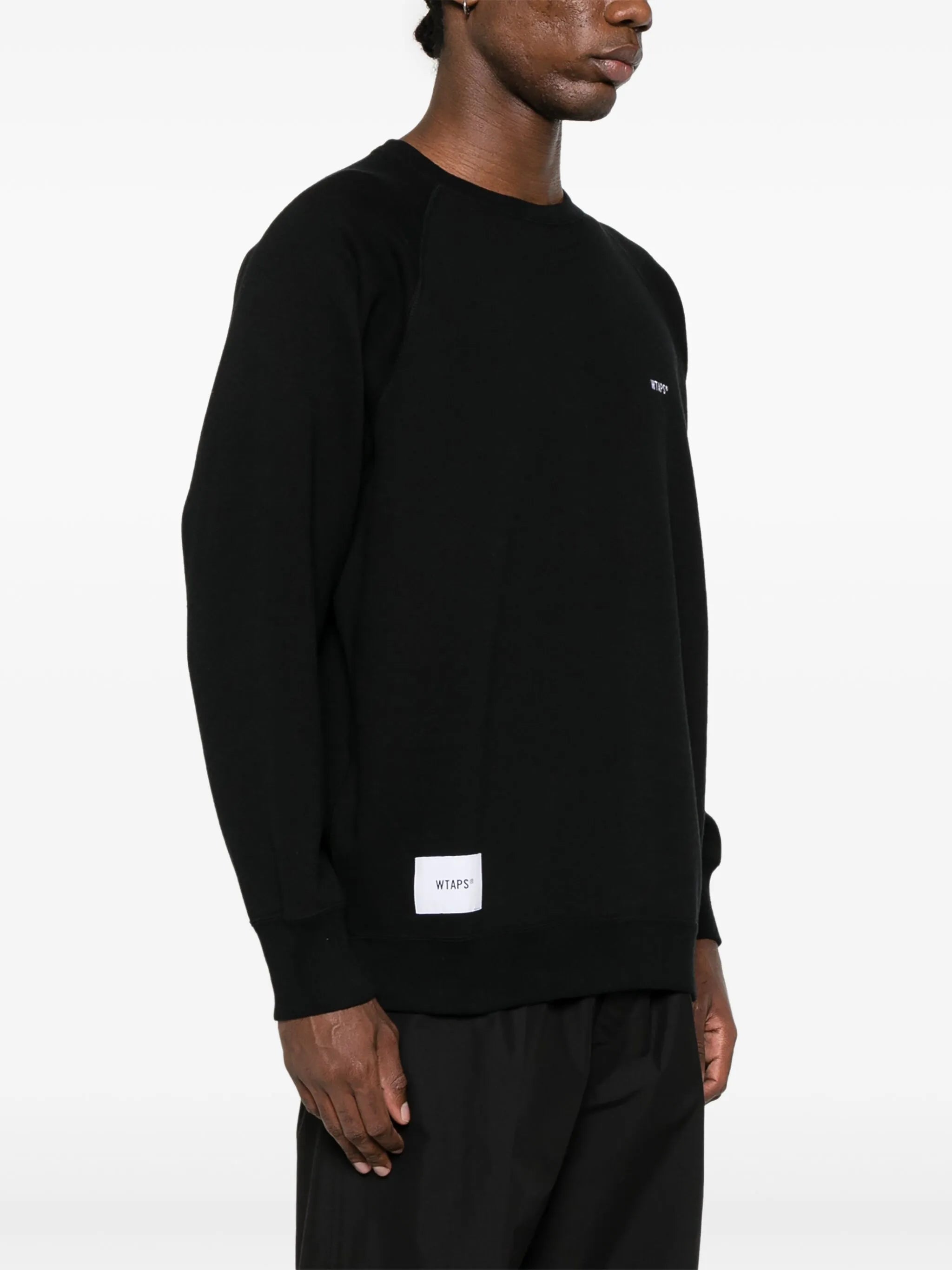 embroidered-logo sweatshirt