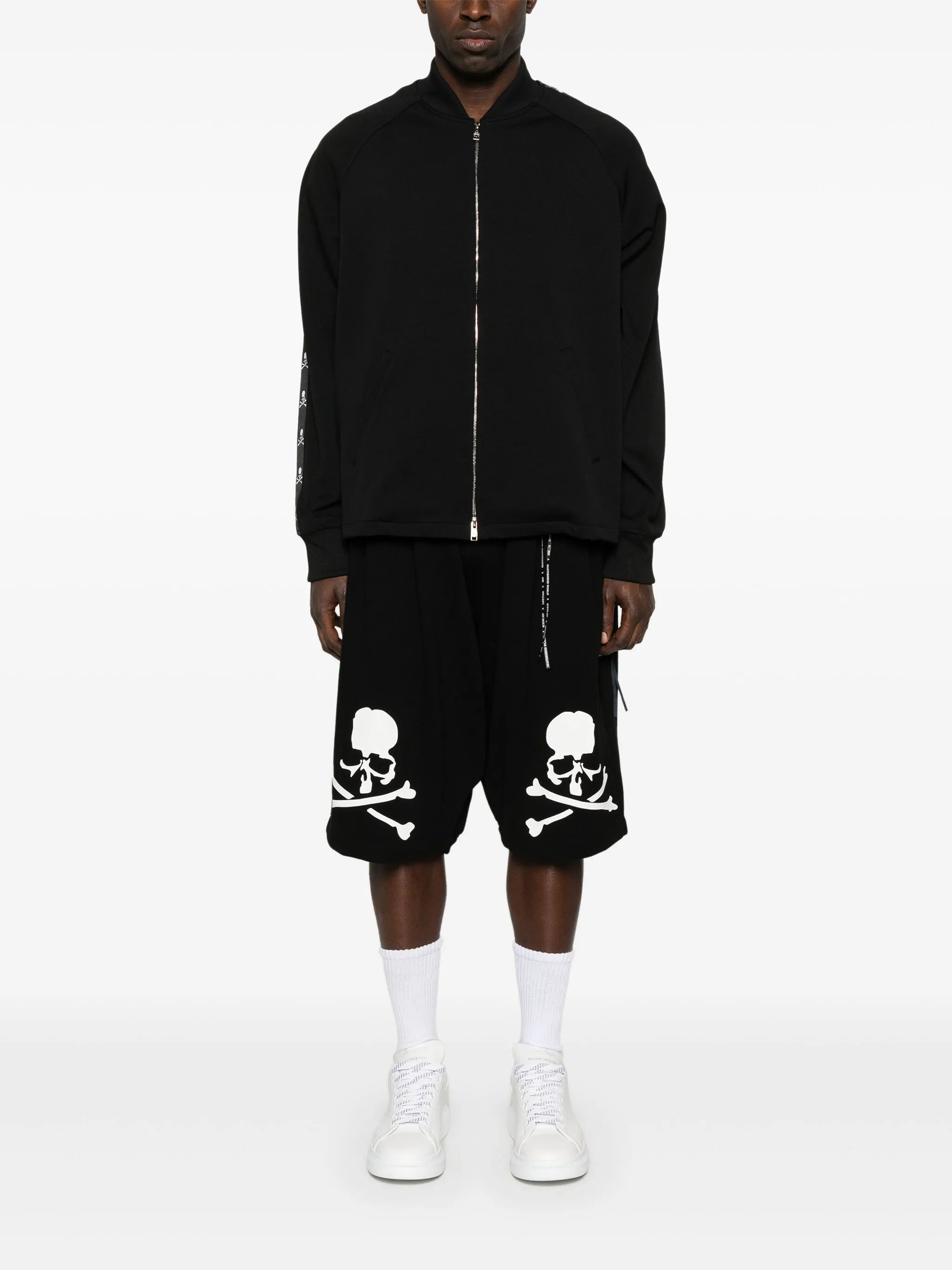 skull-print track jacket