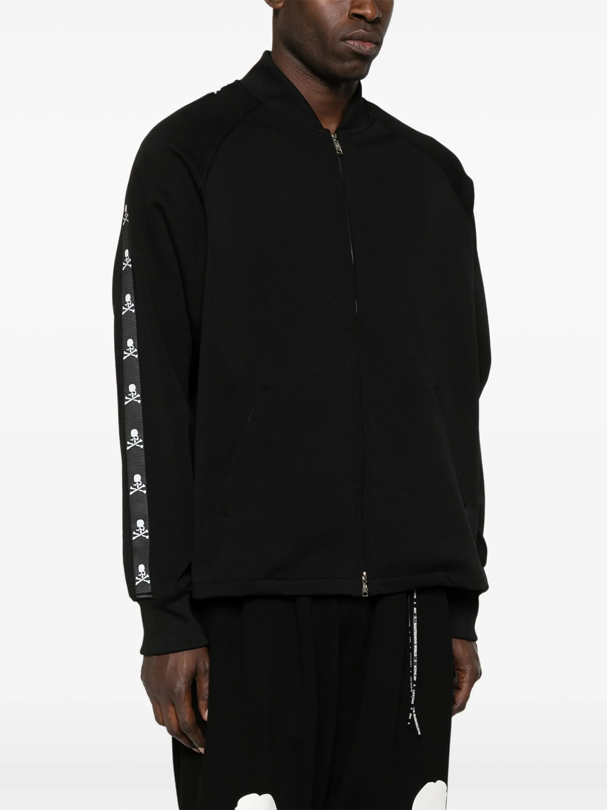 skull-print track jacket