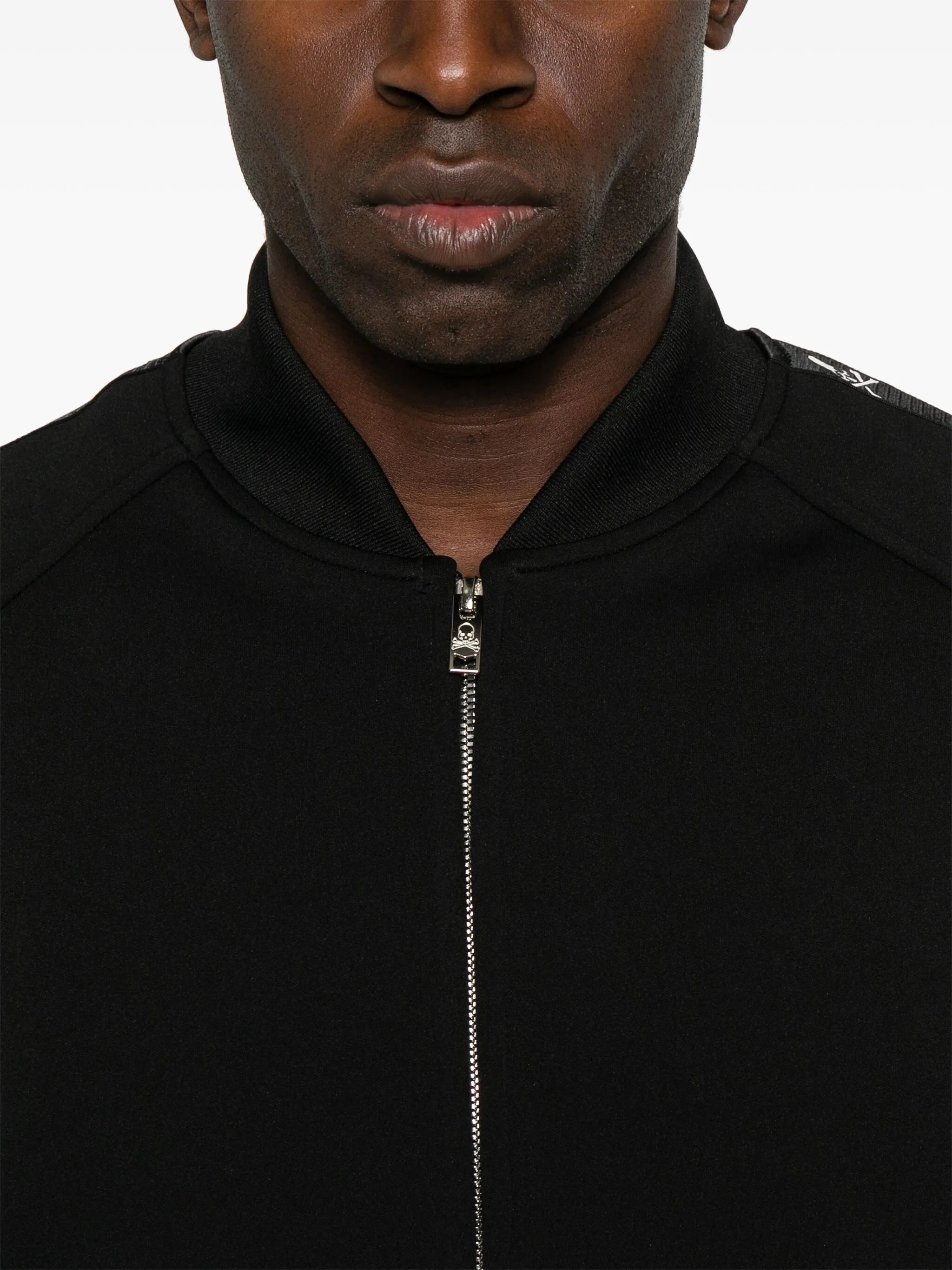 skull-print track jacket