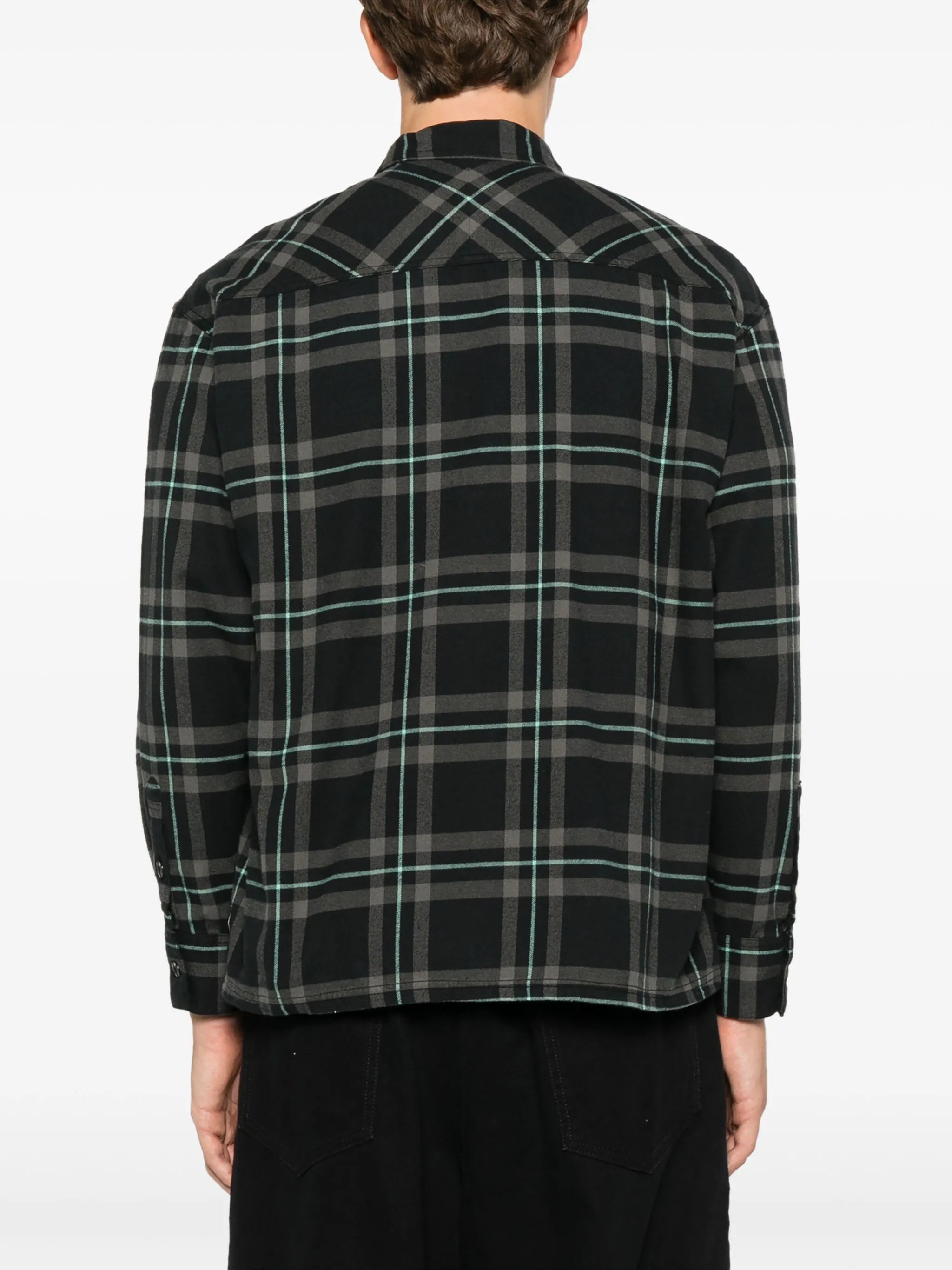 tartan-check shirt