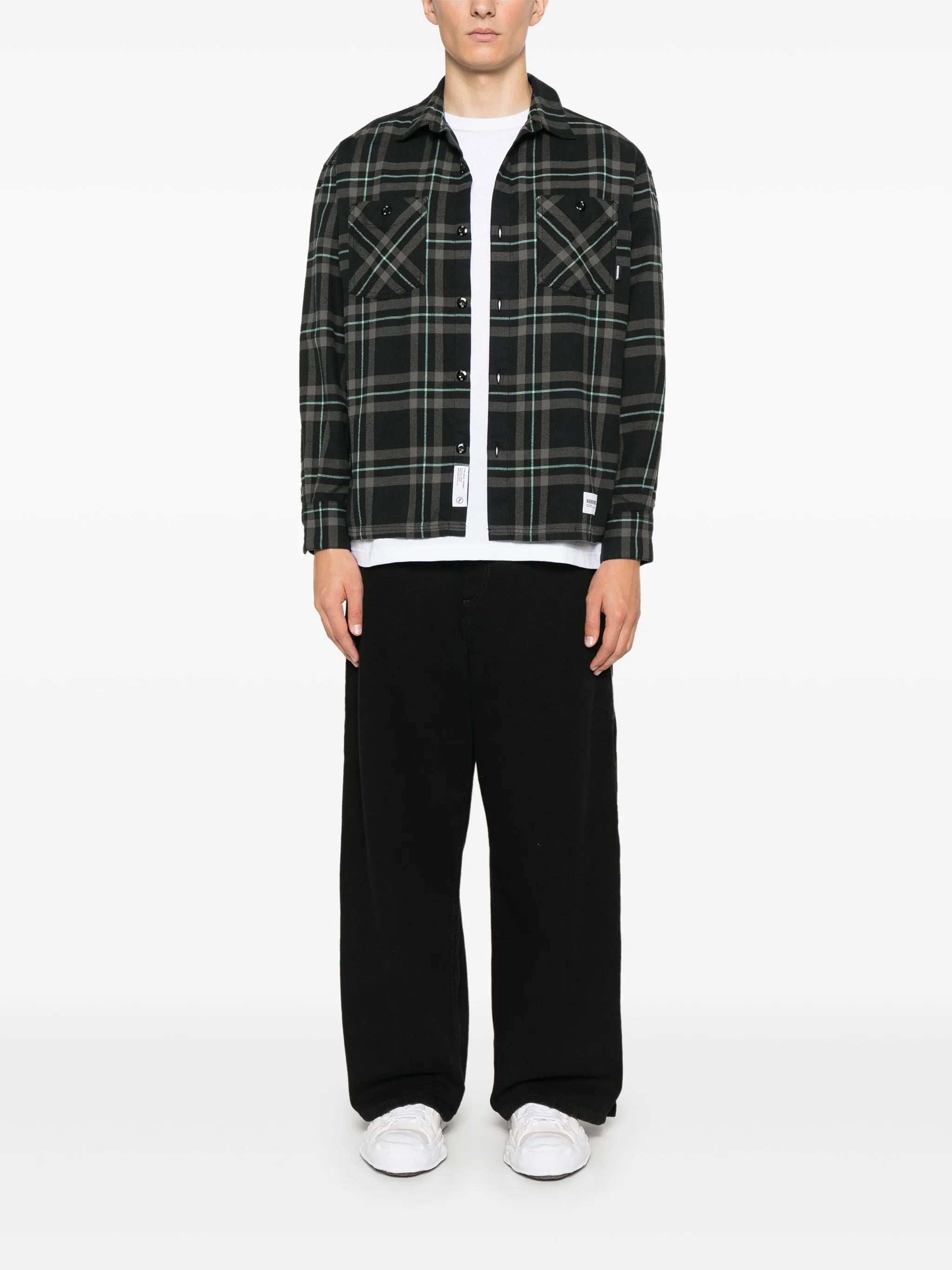 tartan-check shirt