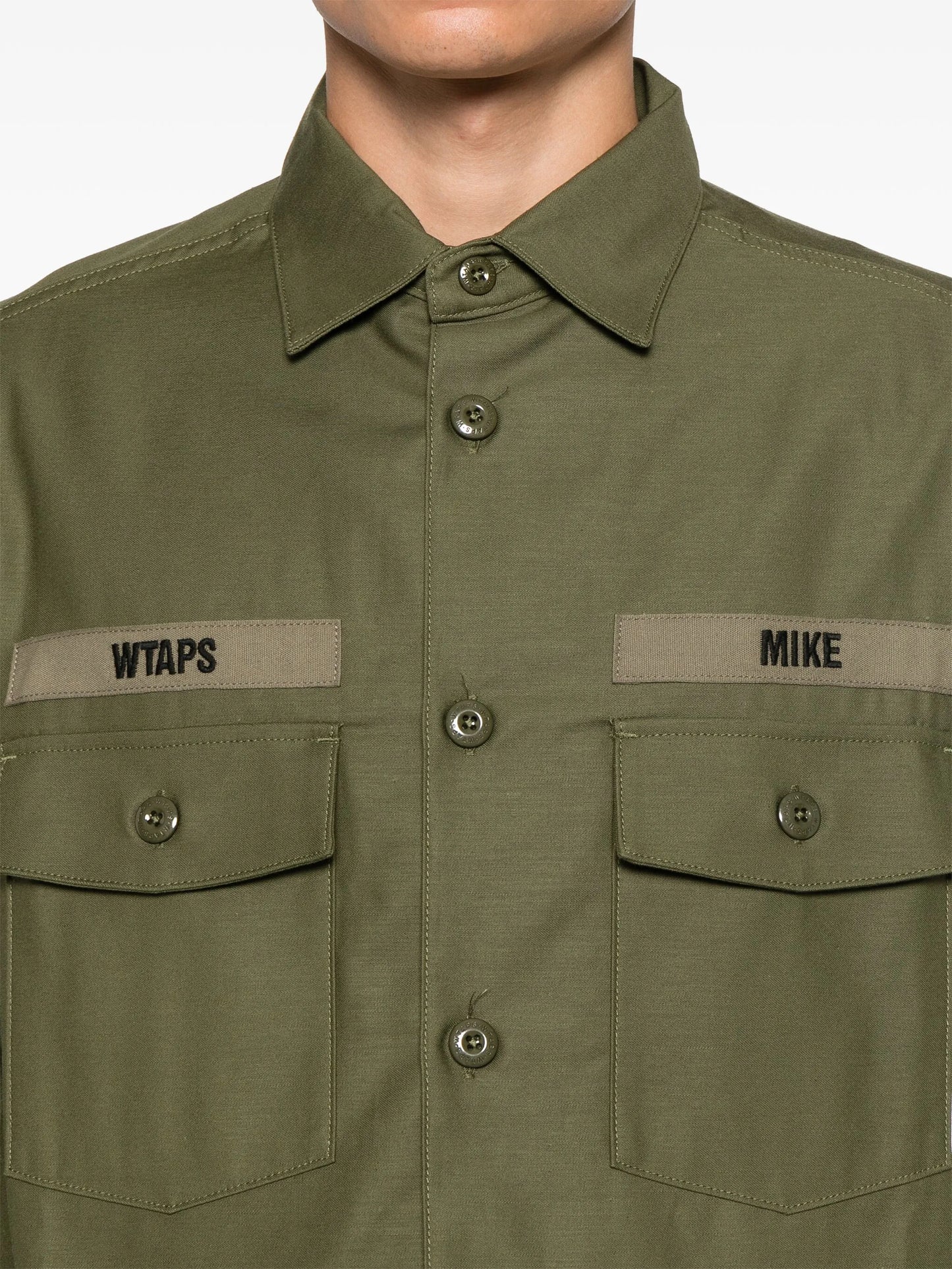 logo-embroidered shirt