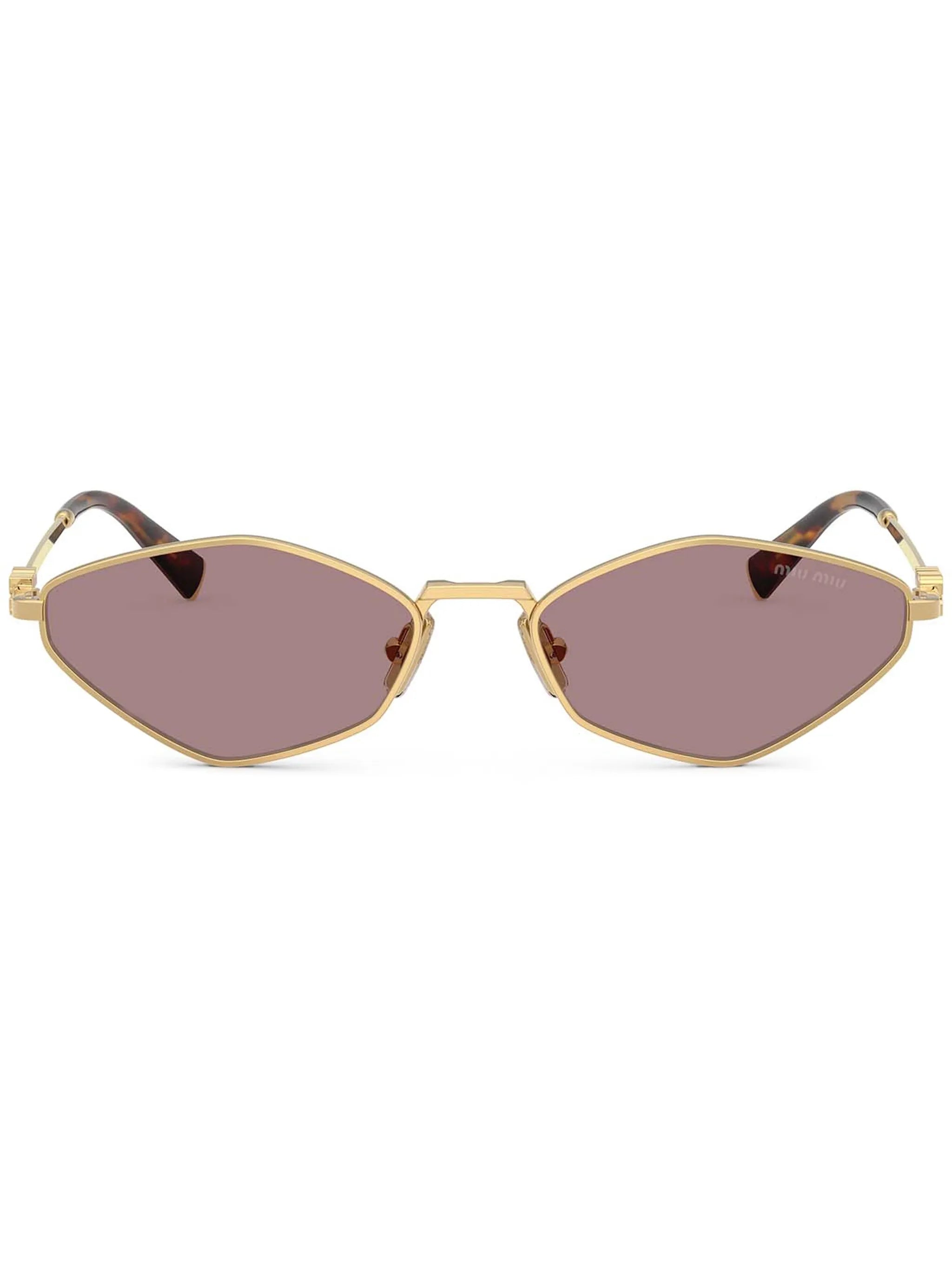 geometric-frame sunglasses