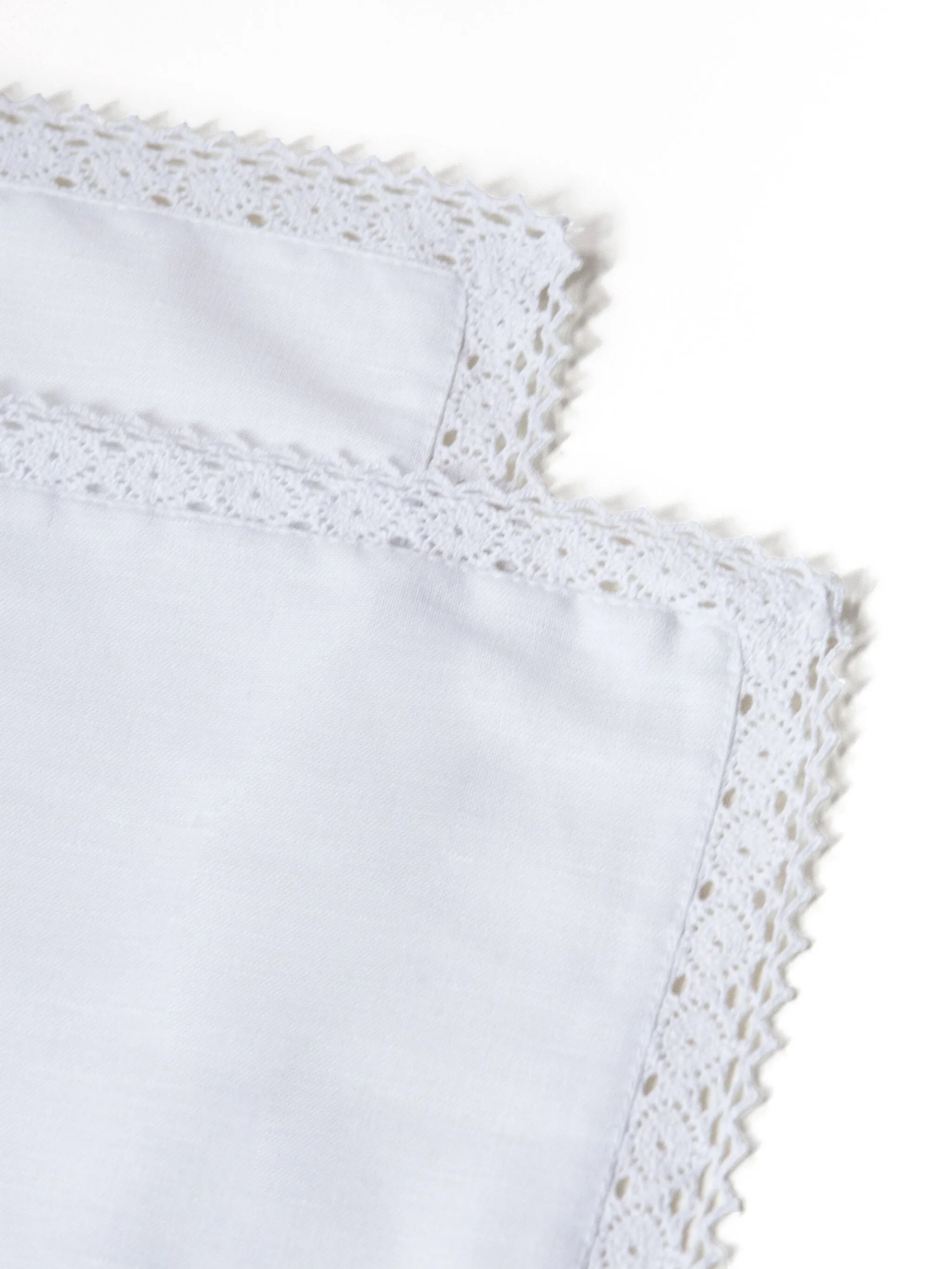 crochet trim placemats (set of two)