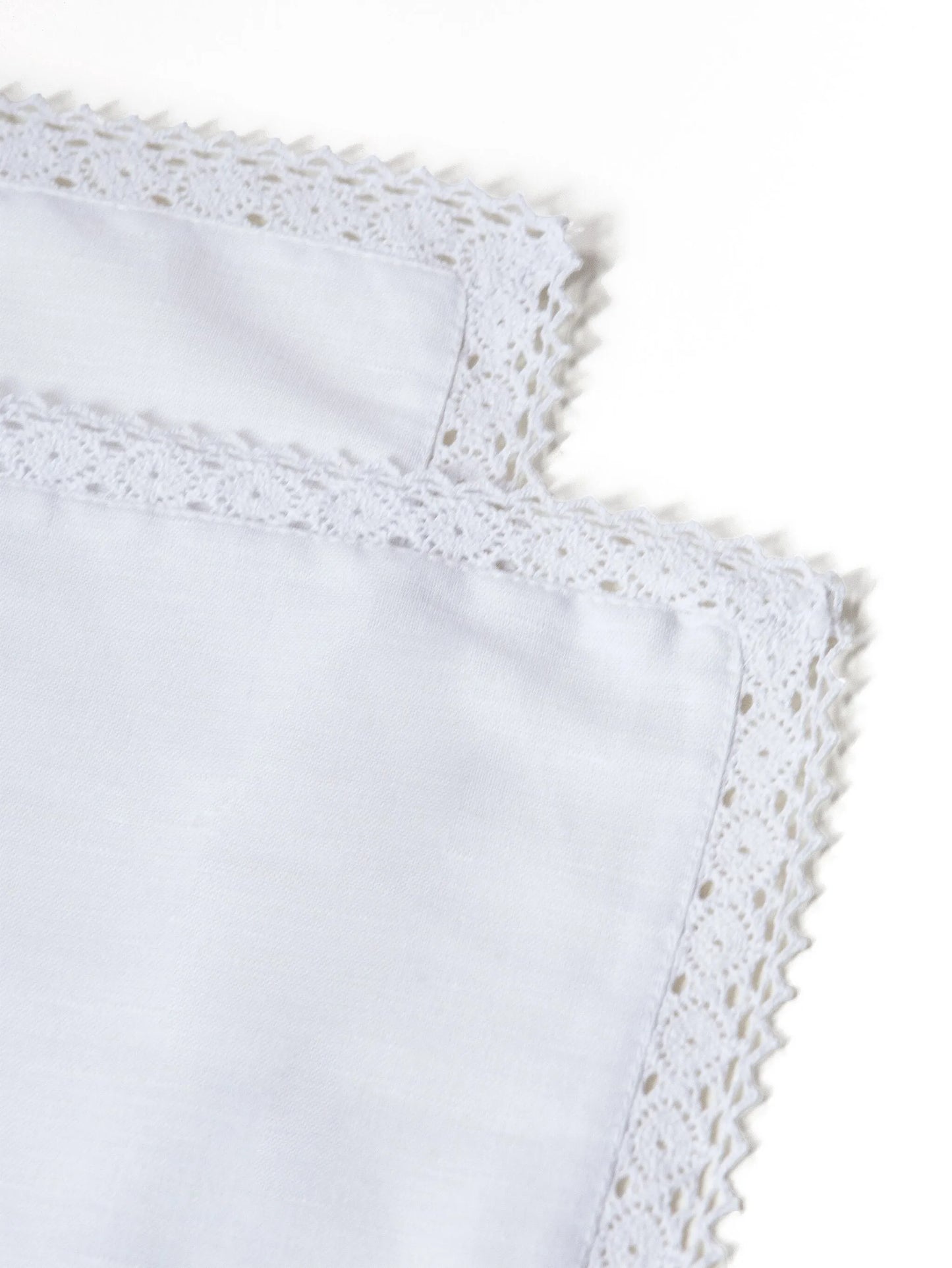 crochet trim placemats (set of two)