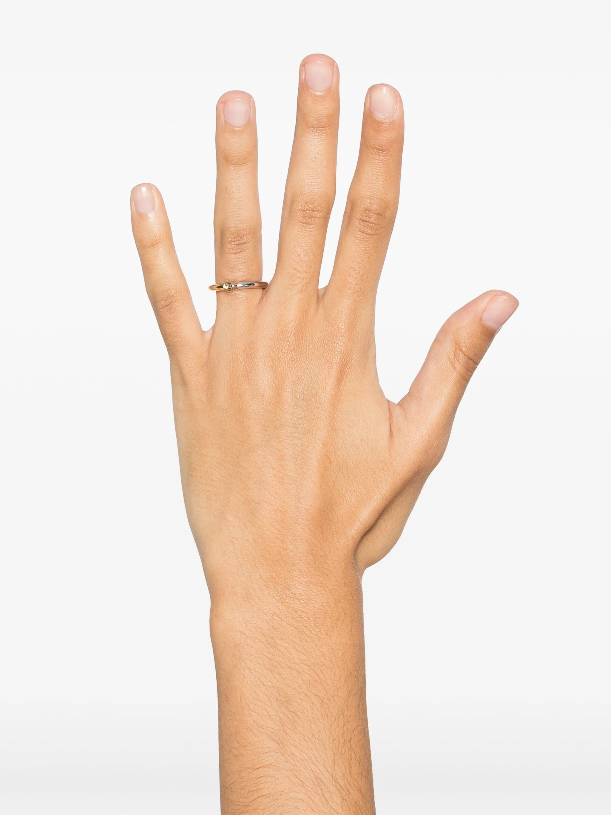 18K yellow and white gold Aquila ring