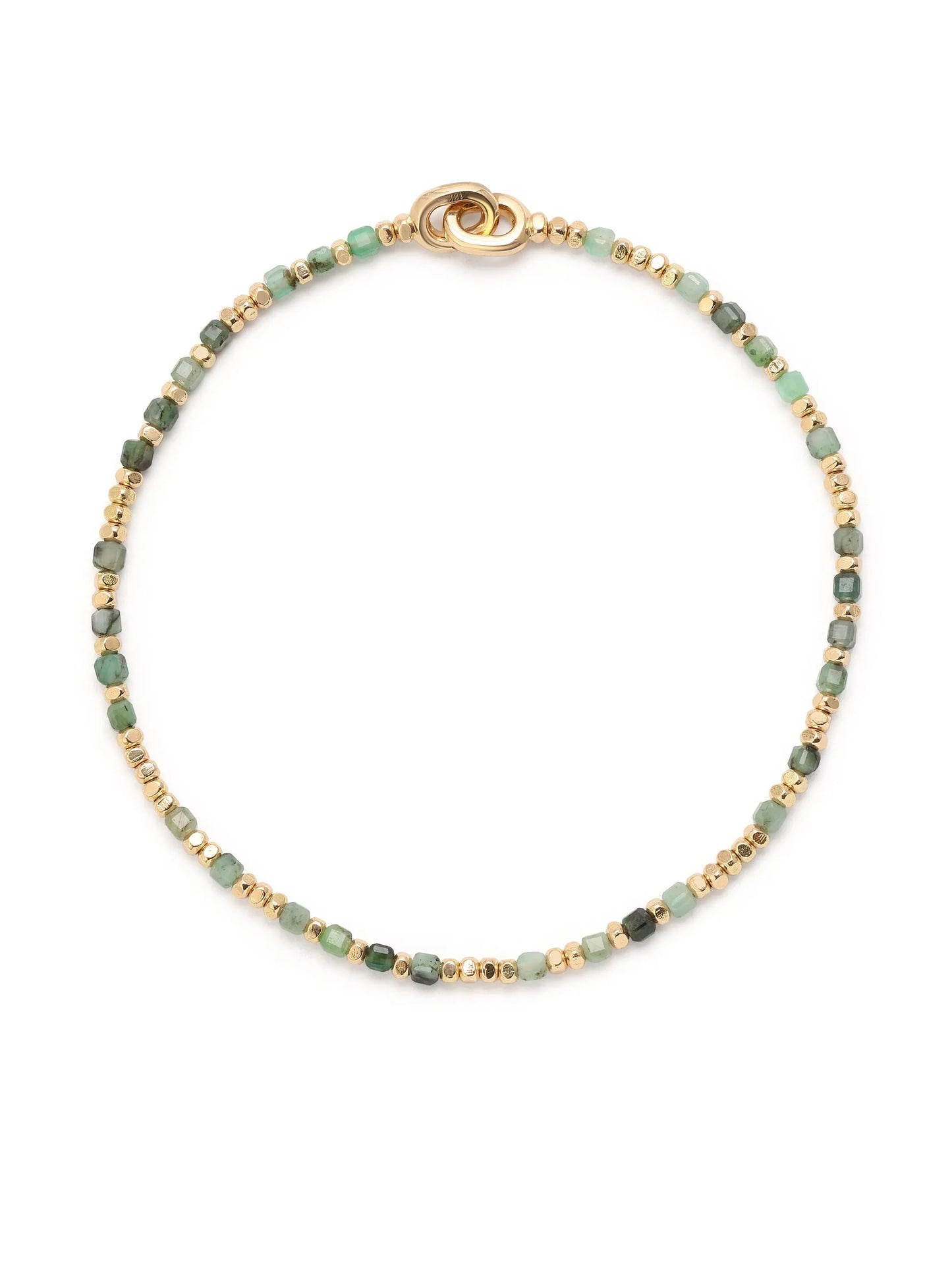 18kt yellow gold Percep emerald bracelet