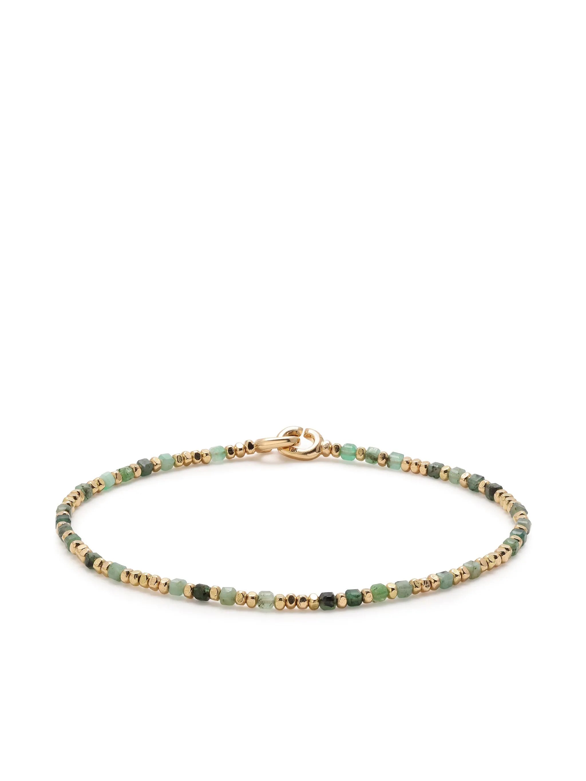 18kt yellow gold Percep emerald bracelet