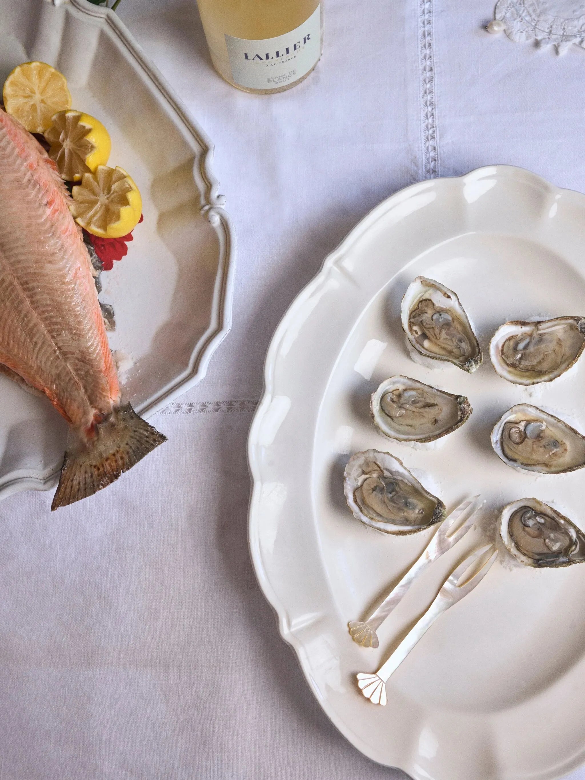 mother-of-pearl seafood pick (set of four)
