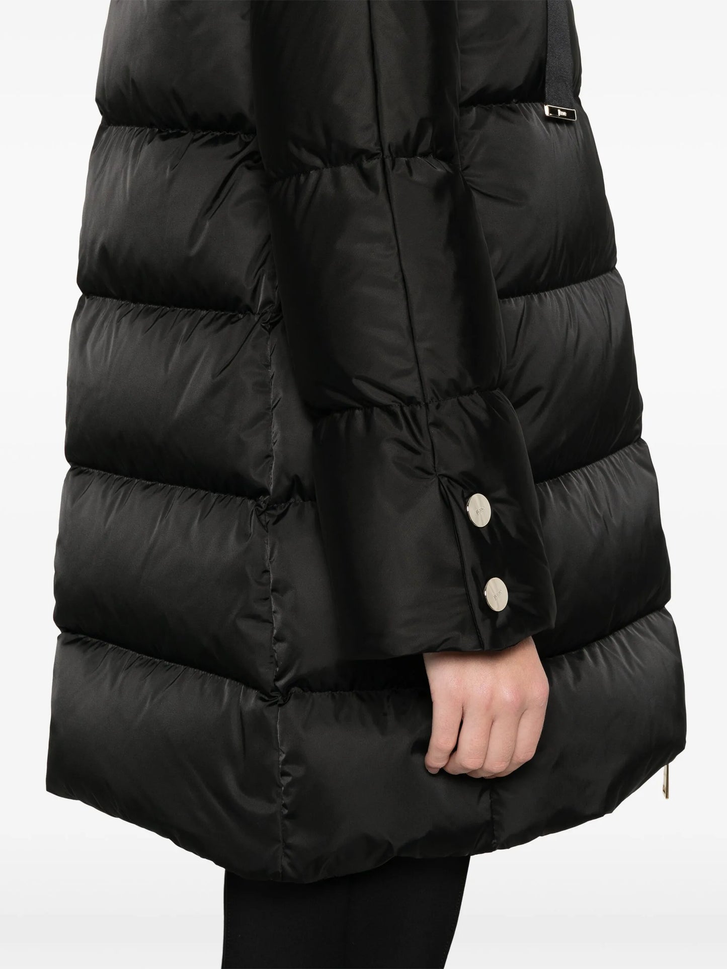 Raso hooded padded coat