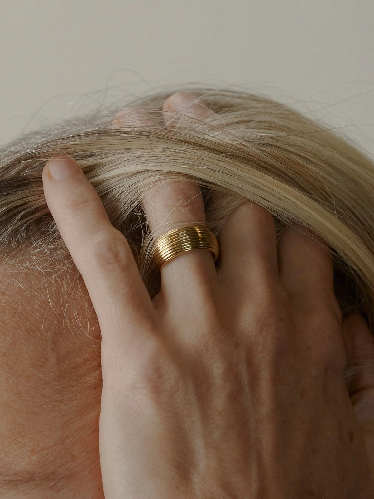 wide ridged ring