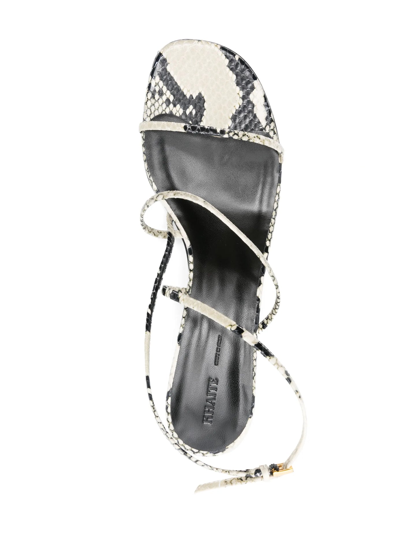35mm snakeskin-print sandals