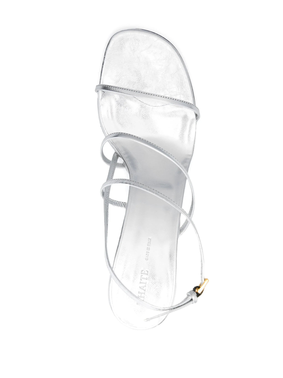 75mm metallic-effect sandals