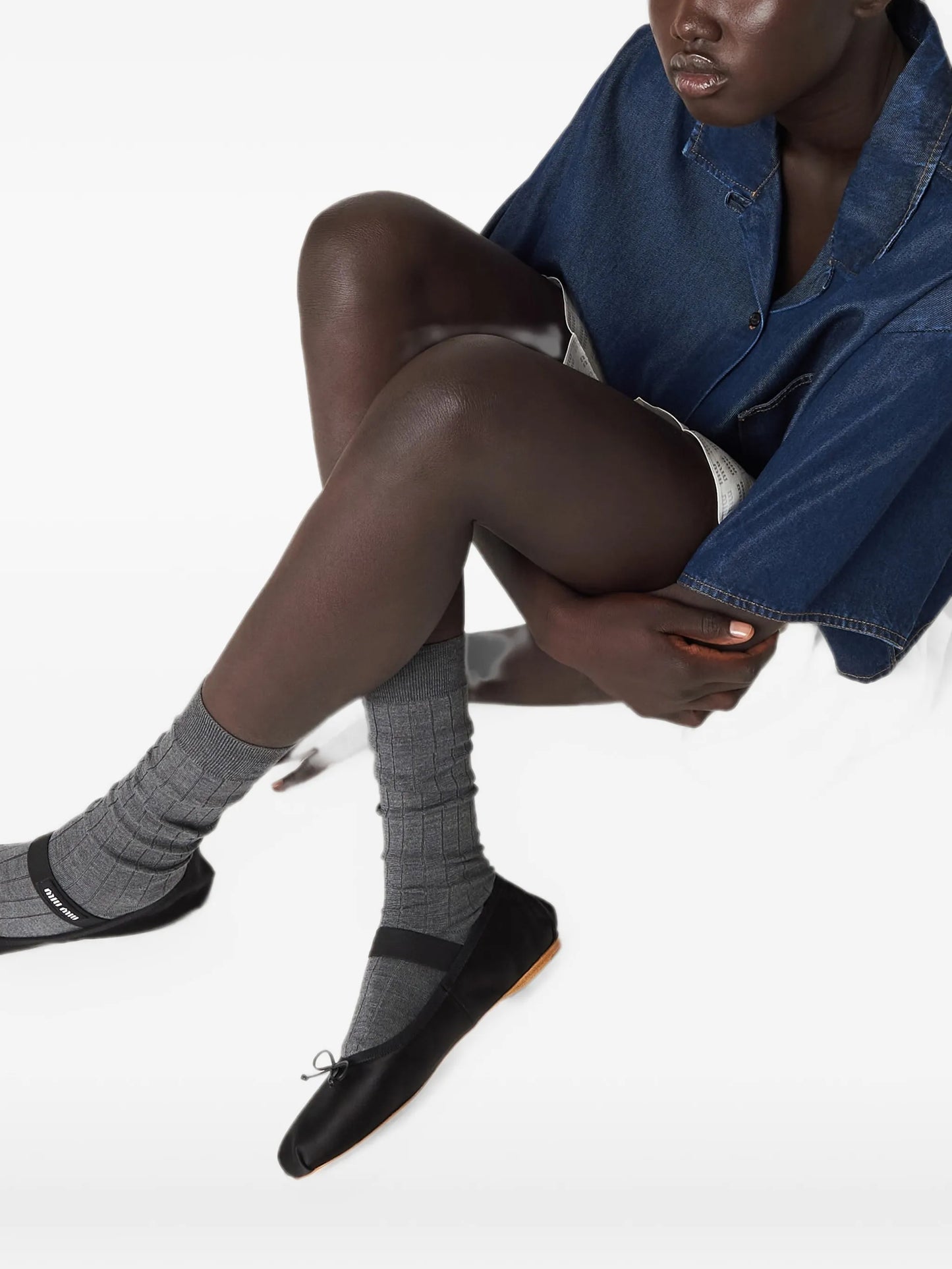 satin ballerinas