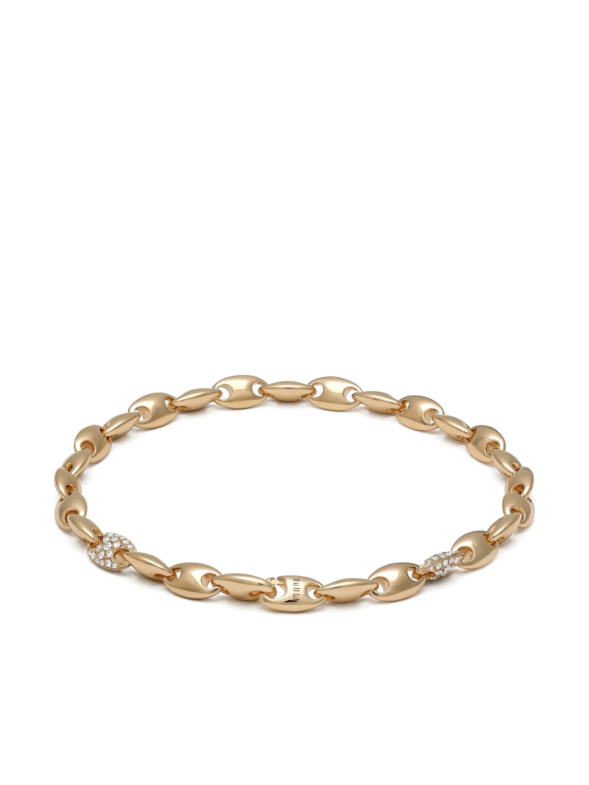 18kt yellow gold Neo diamond bracelet