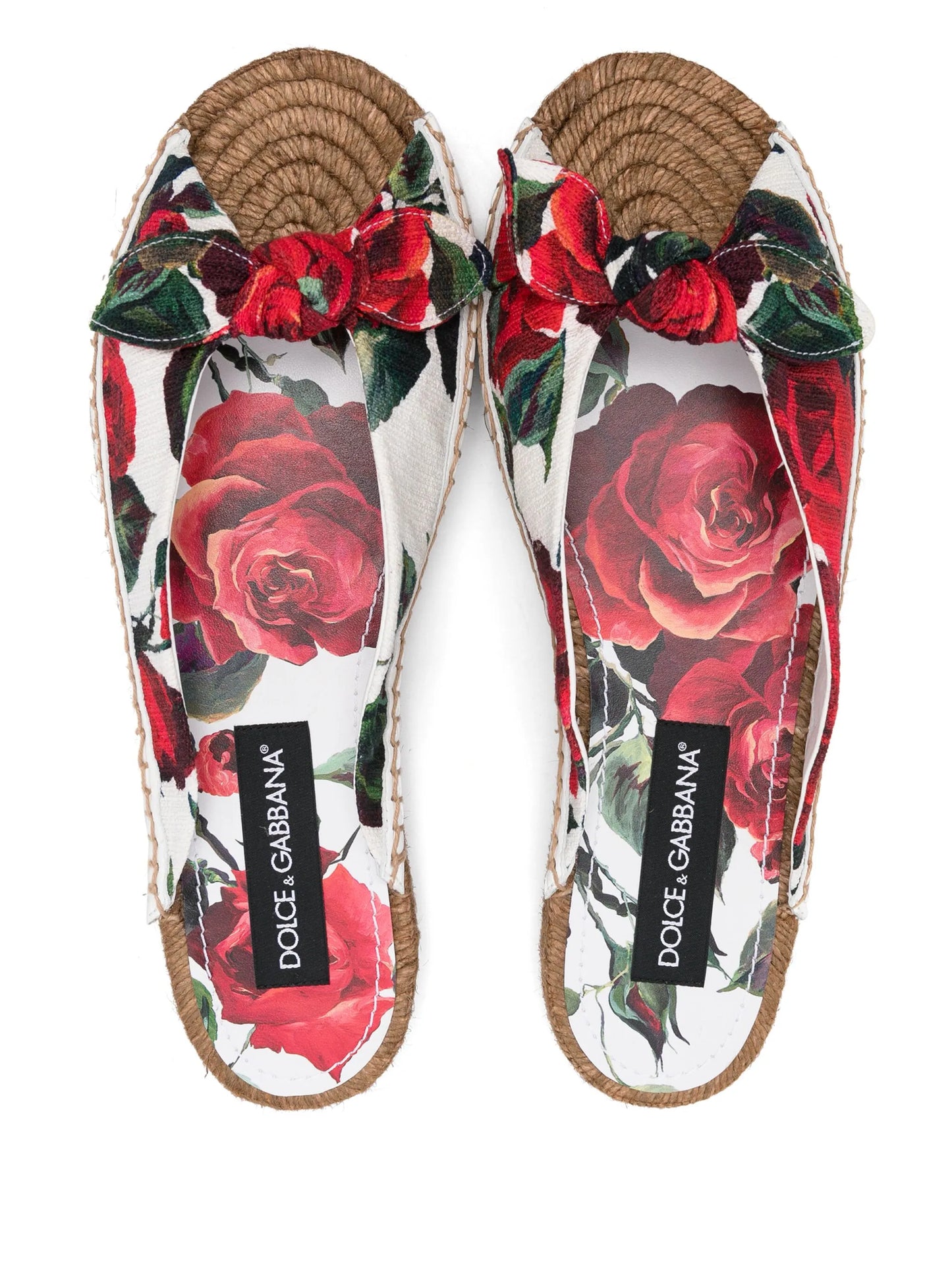 floral-print espadrilles