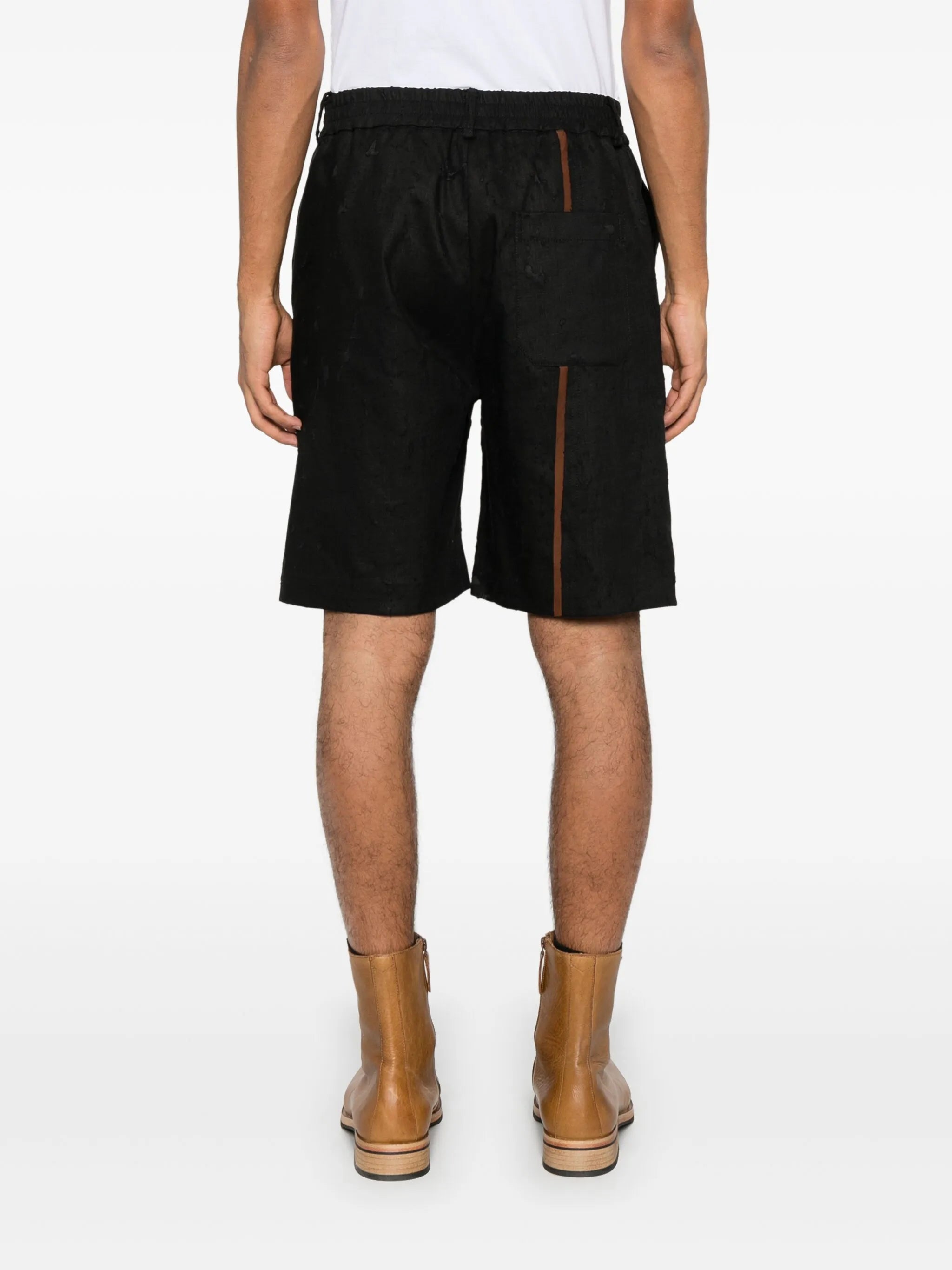 stripe-detail shorts