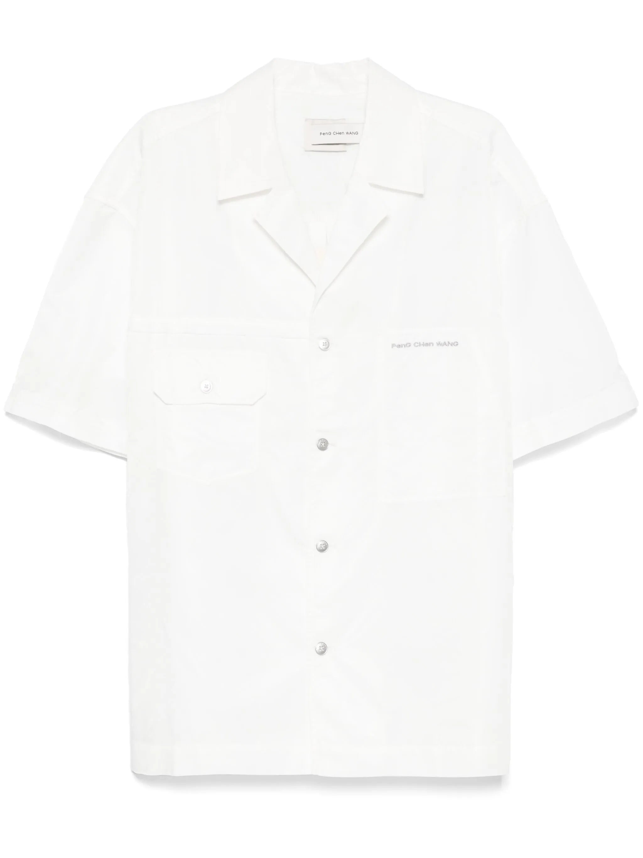 logo-embroidered shirt