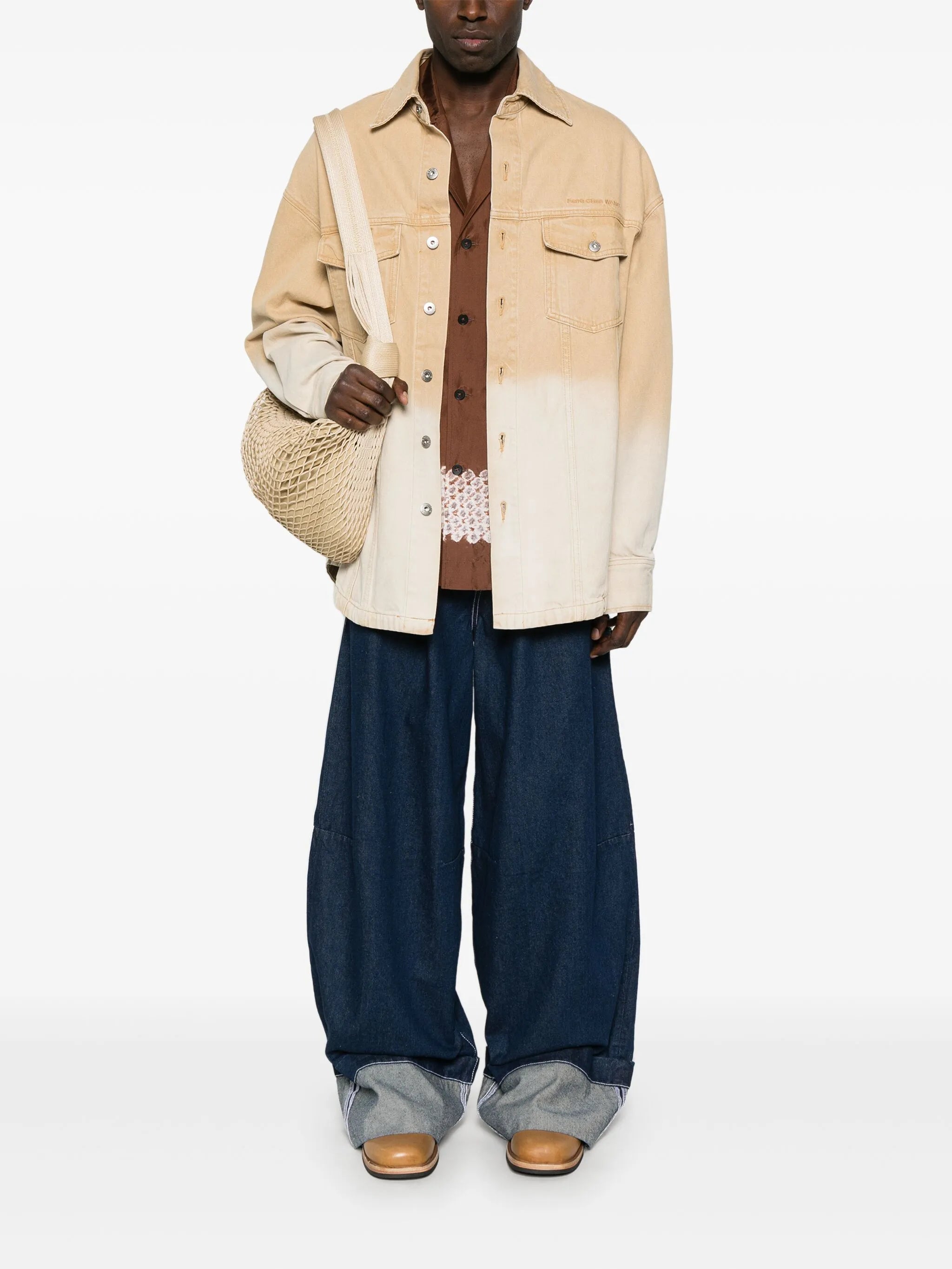 gradienf-effect denim jacket