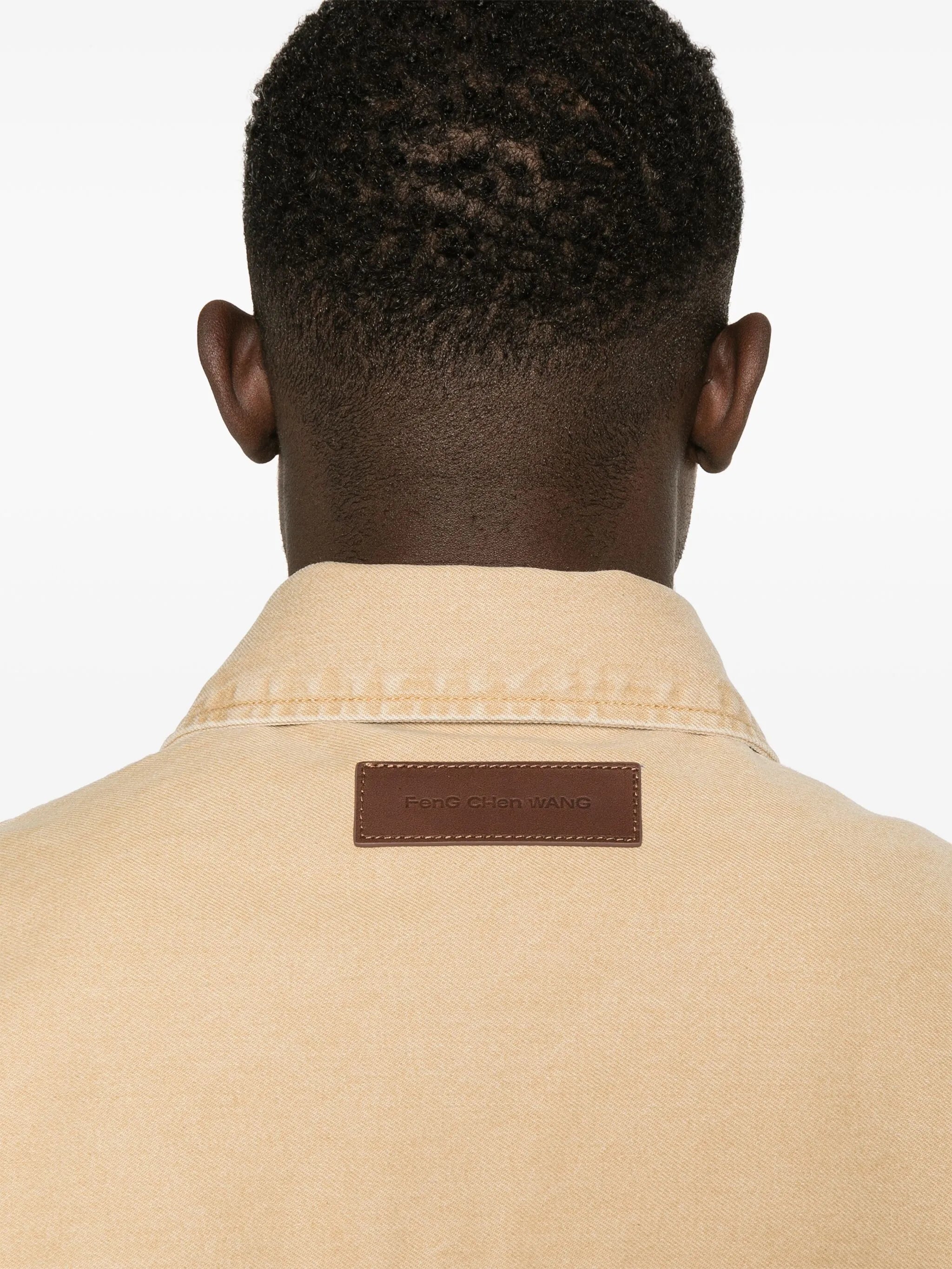 gradienf-effect denim jacket
