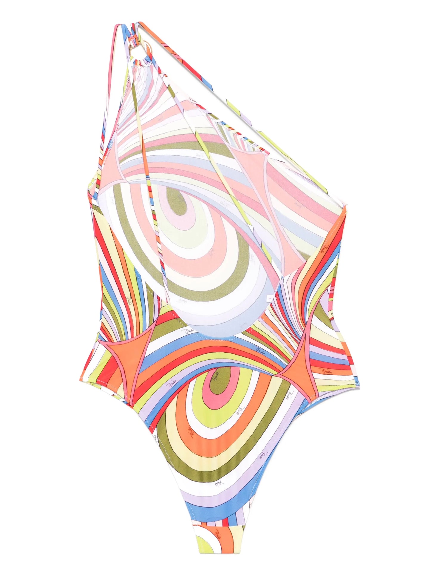 Iride-print swimsuit