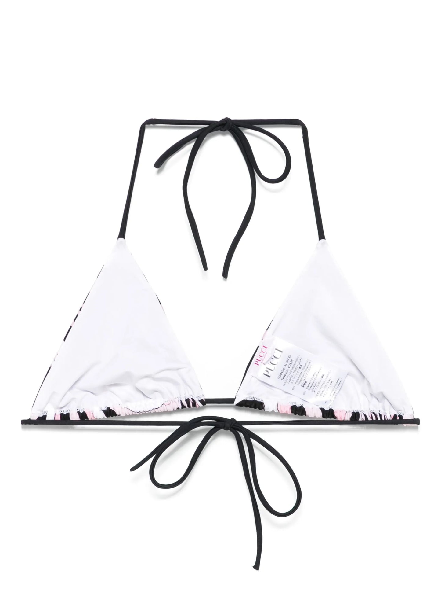 Iride-print bikini top