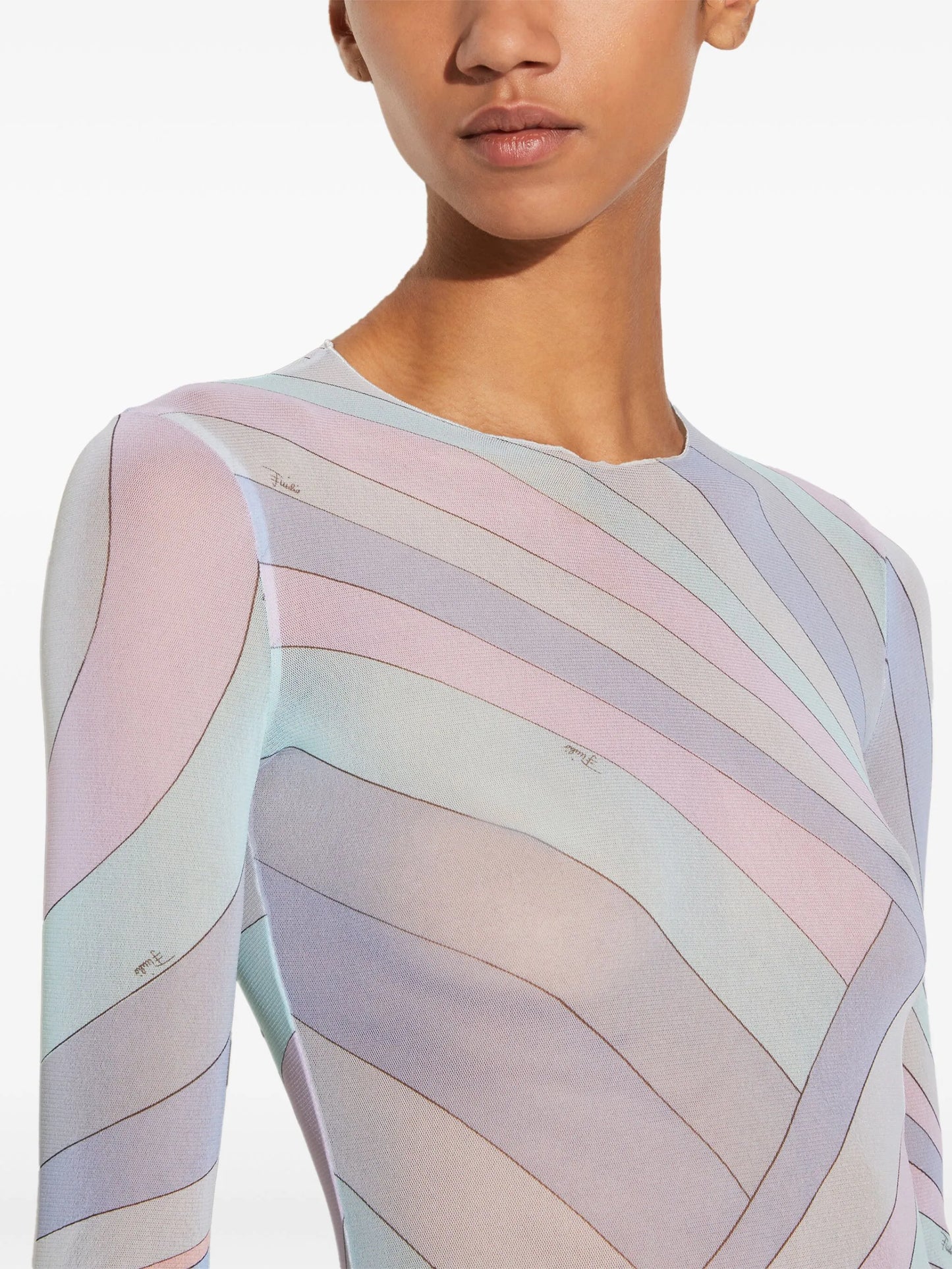 Iride-print top