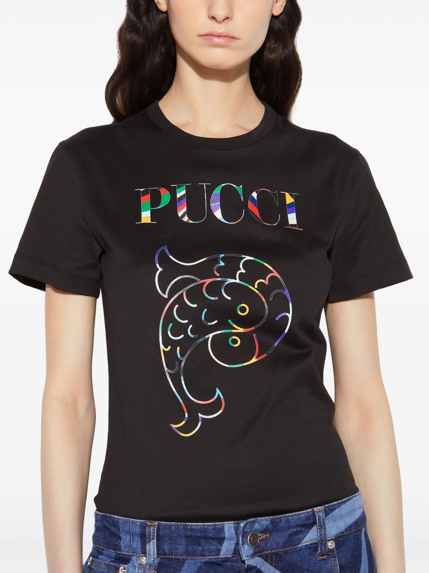 logo-print cotton T-shirt