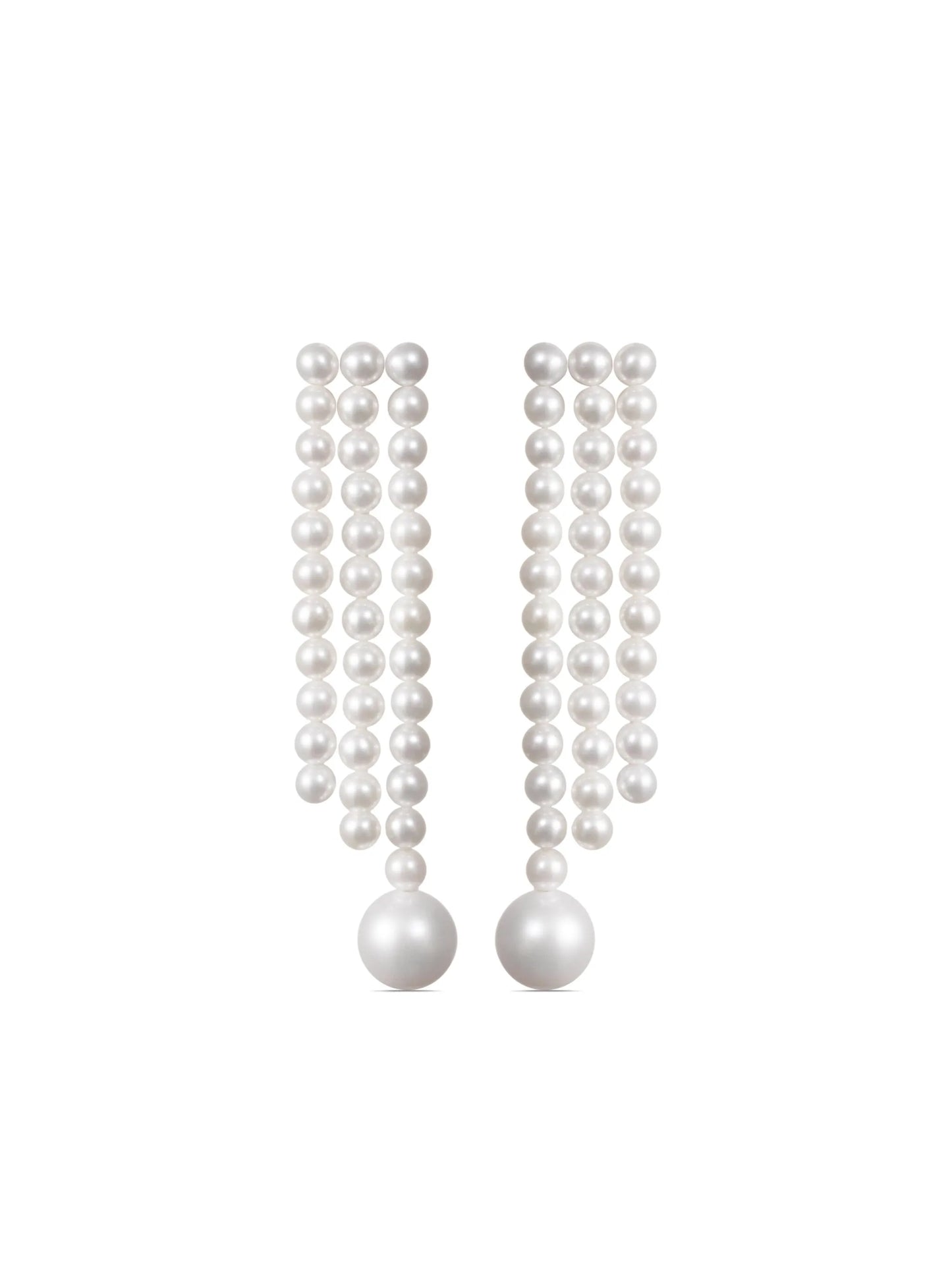 14kt recycled yellow gold La Valse freshwater pearl earrings