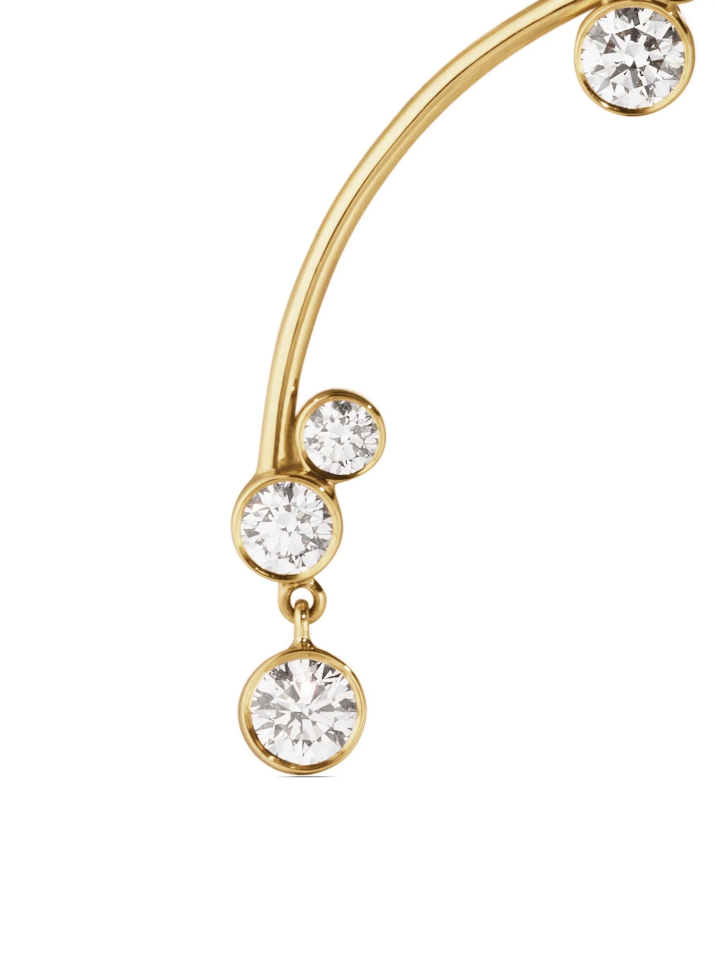 18kt yellow gold Stella diamond earring