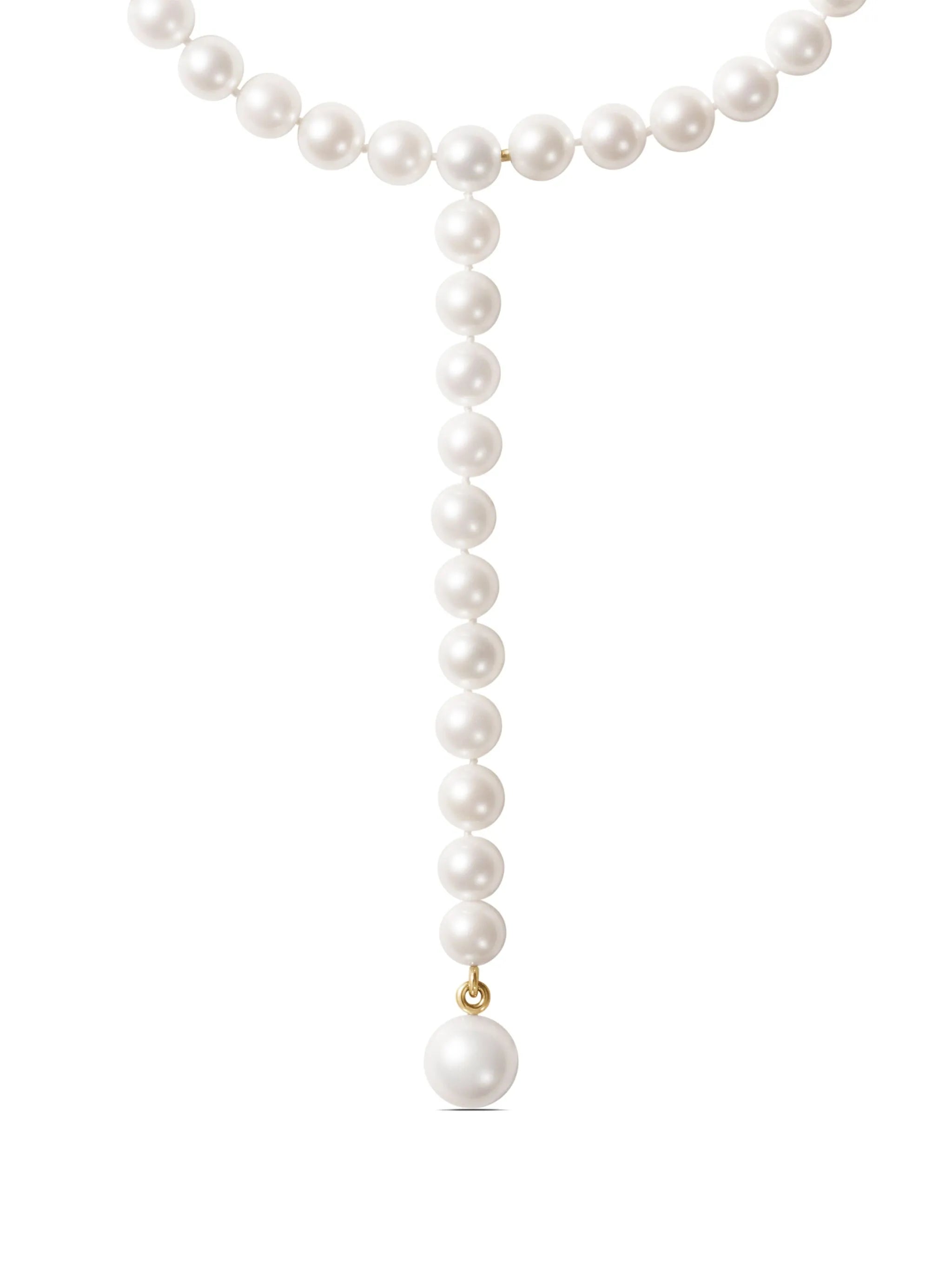 14kt recycled yellow gold La Belle freshwater pearl necklace