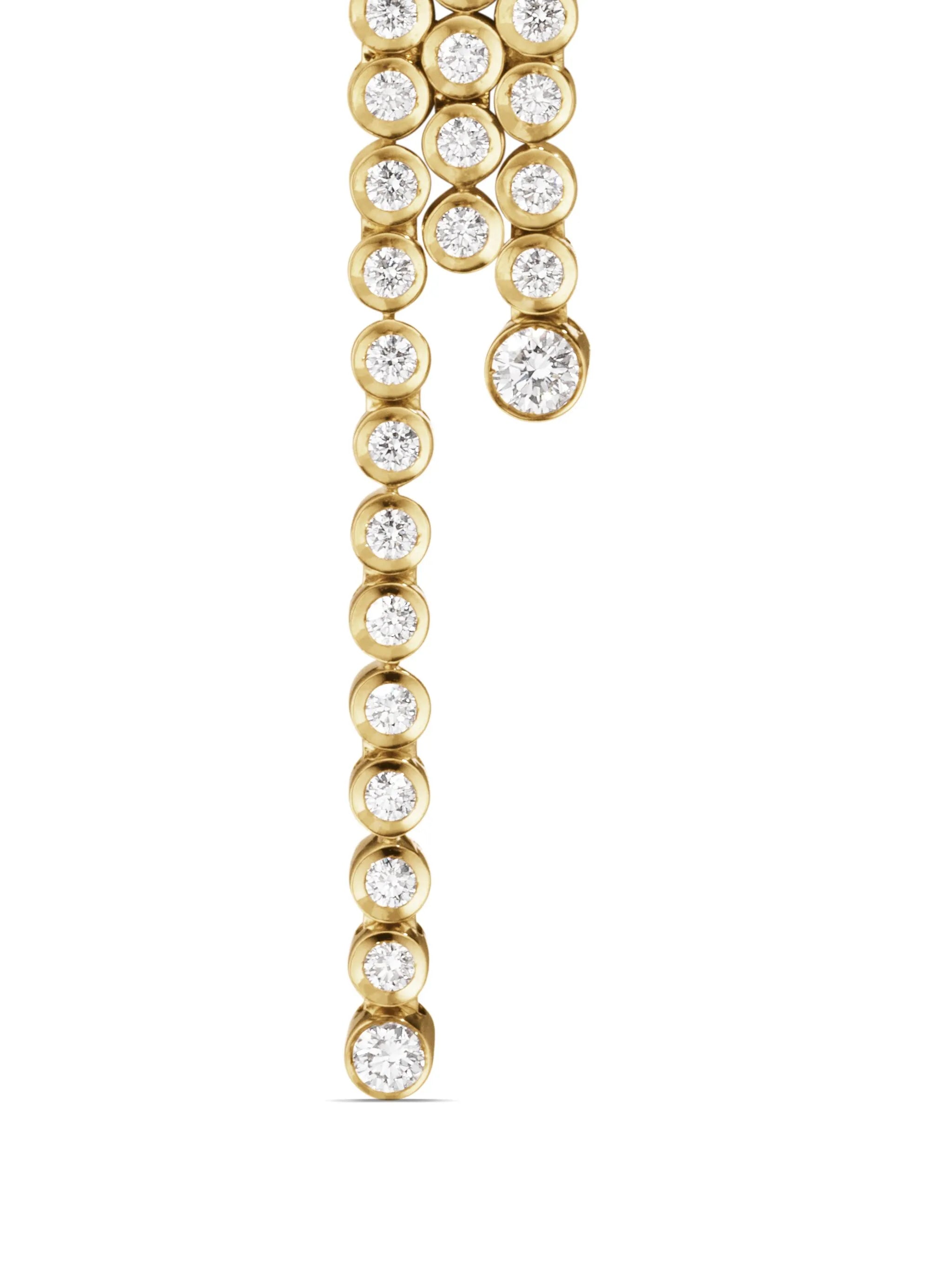 18kt yellow gold La Danse Diamant diamond earrings