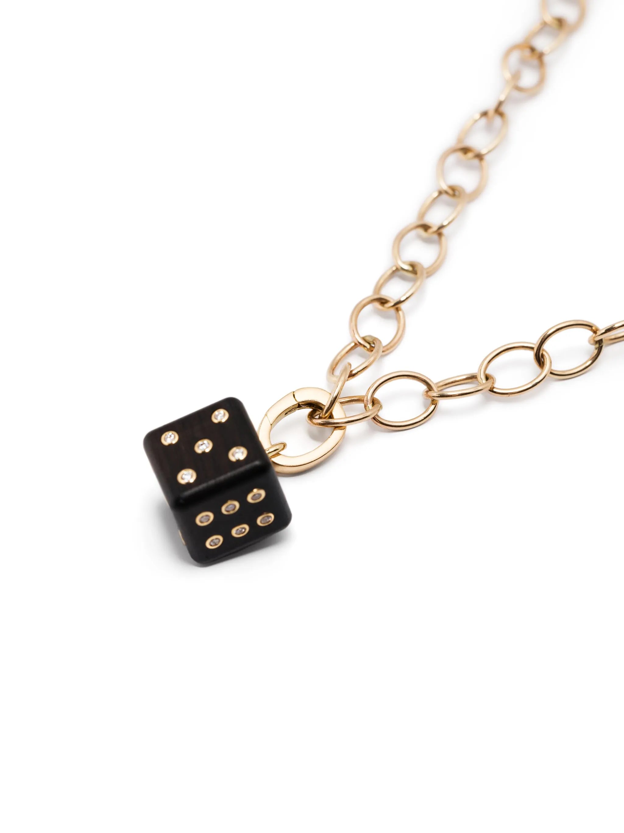 18K yellow gold Dado diamond necklace