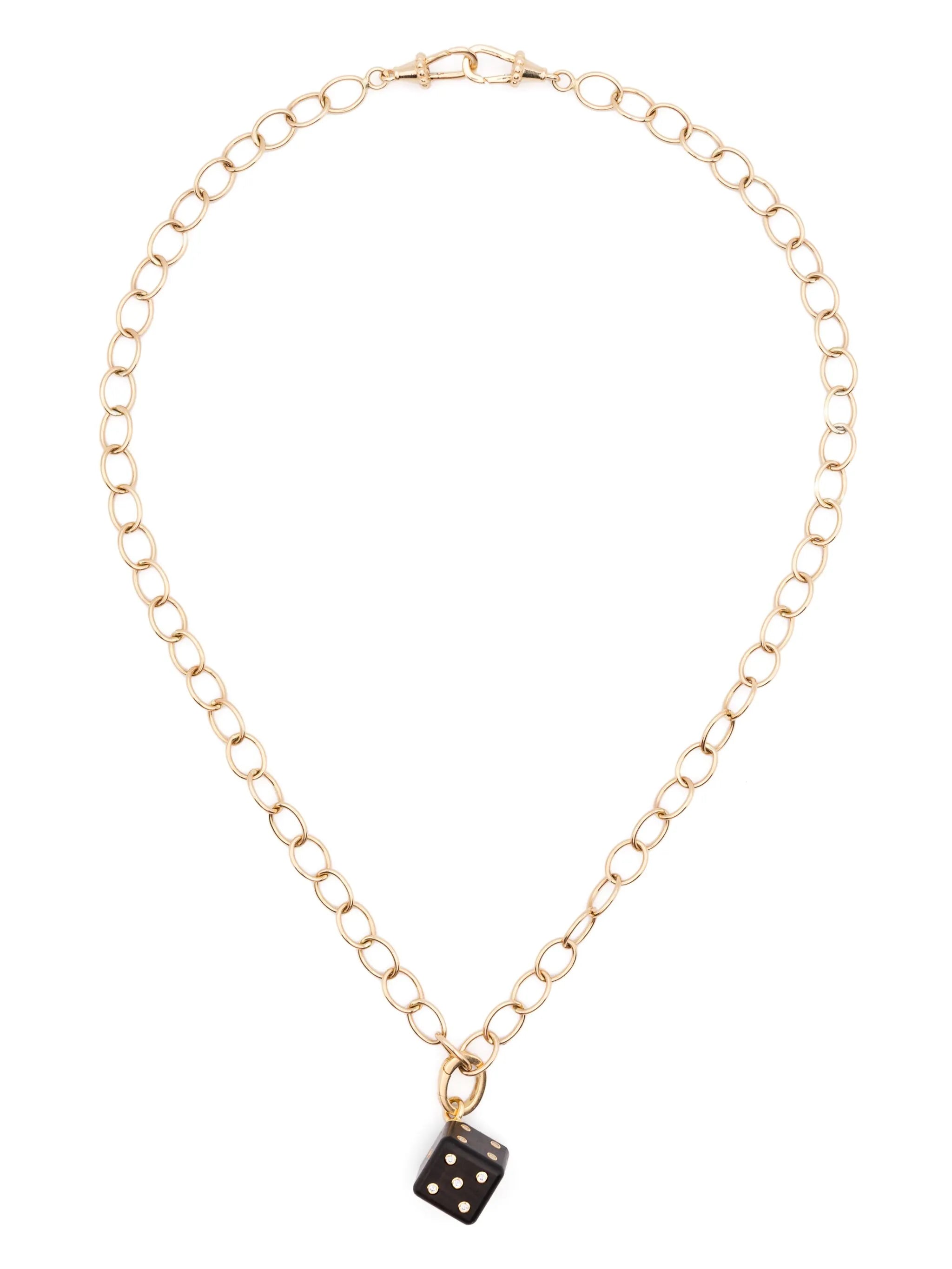18K yellow gold Dado diamond necklace