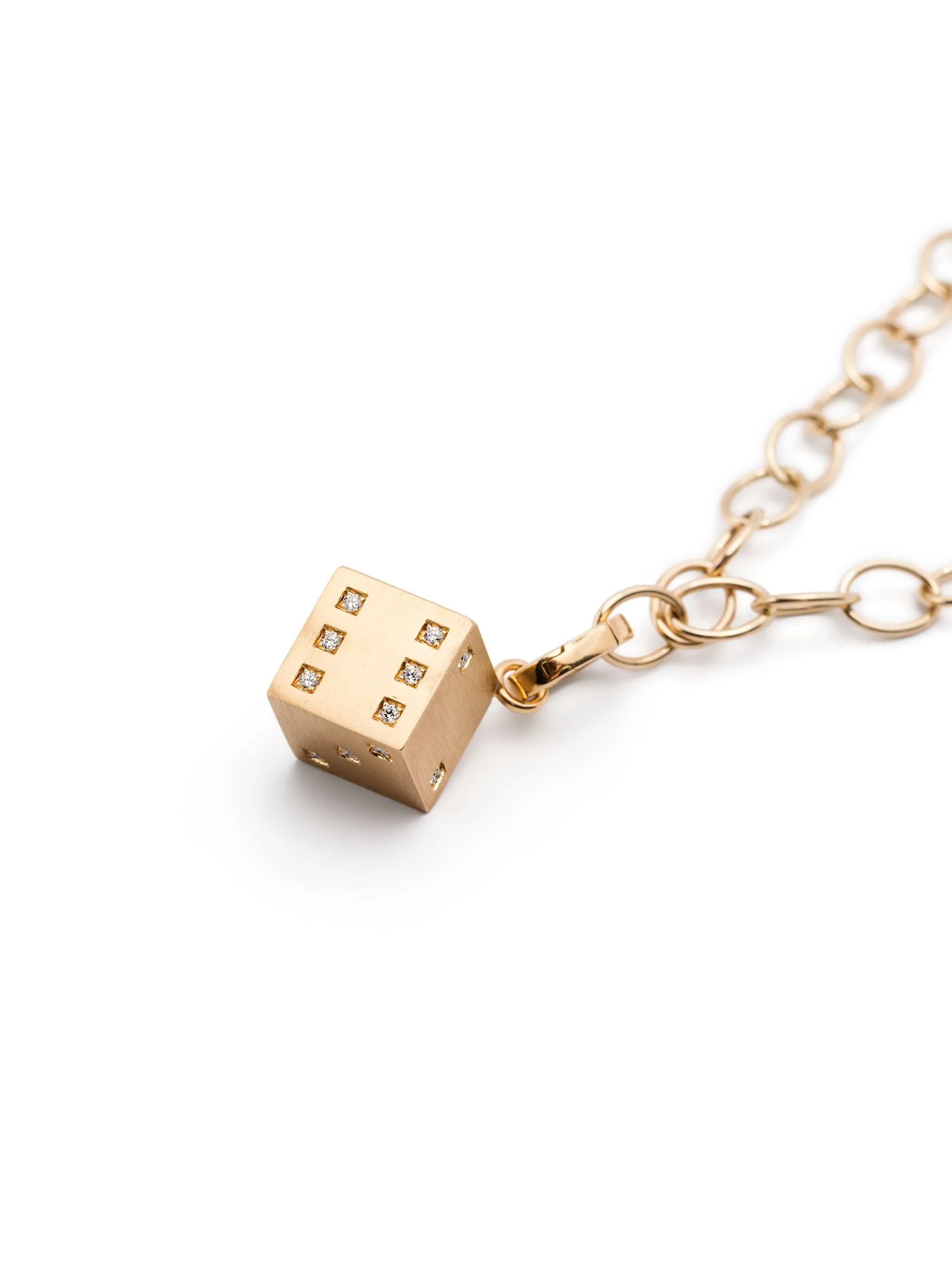 18K yellow gold Dado diamond necklace